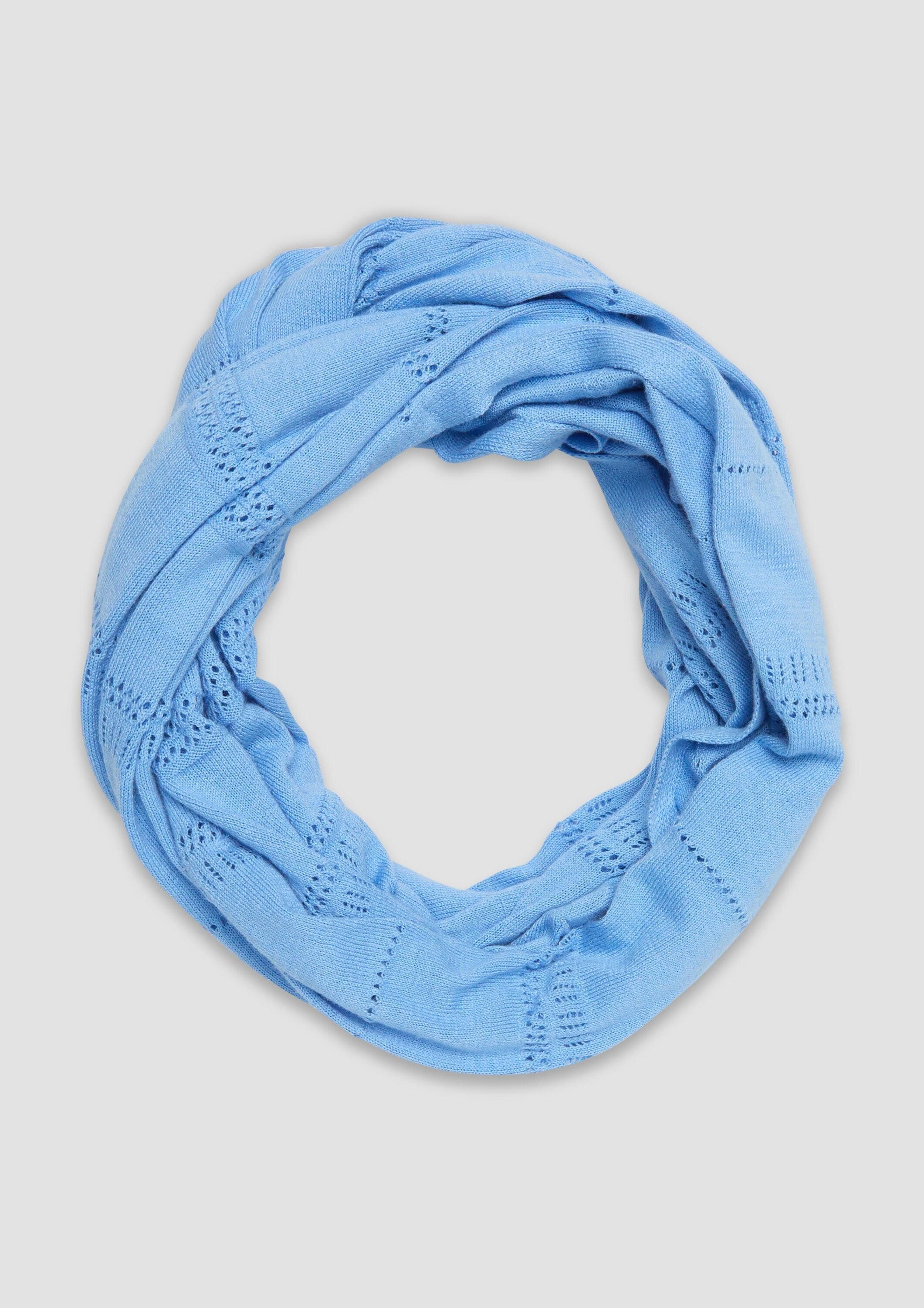 s.Oliver Loop Snood, Loop-Schal aus Feinstrick mit Strickmuste