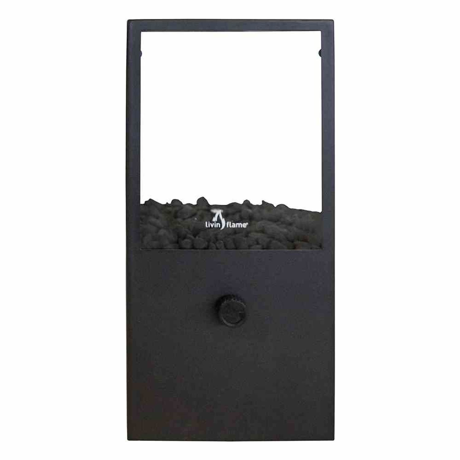 COSI Gartenleuchte Feuerstelle Cosidome H, 18 x 18 x 45 cm Gaswindlicht mit Glas