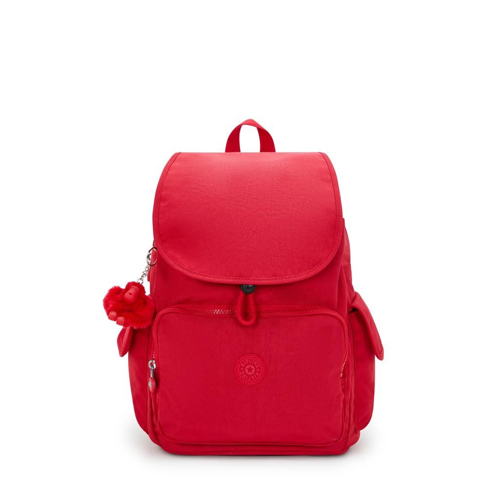 KIPLING Cityrucksack CITY PACK M, Mittelgroßer Rucksack, Red Rouge (rot), 16L, Stylisch & Kompakt