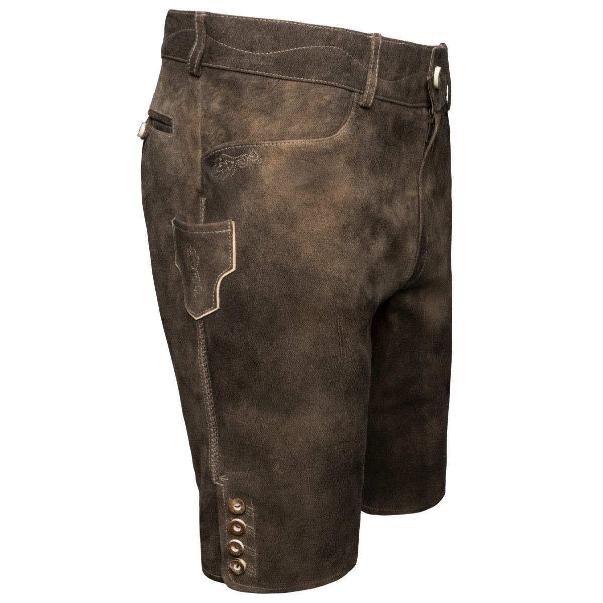 Spieth & Wensky Trachtenlederhose Pio Herren (1-tlg) Trachtenlederhose, Trachtenhose, Bayerische Lederhose, Oktoberfest