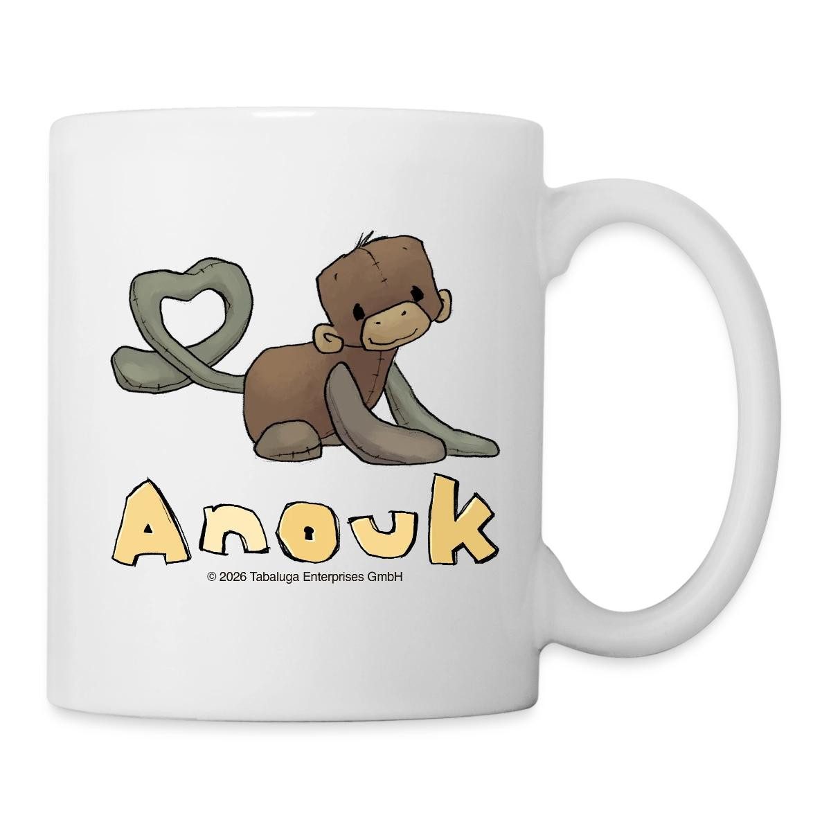 Spreadshirt Tasse Anouk Schriftzug Mit Affi Tasse, Keramik