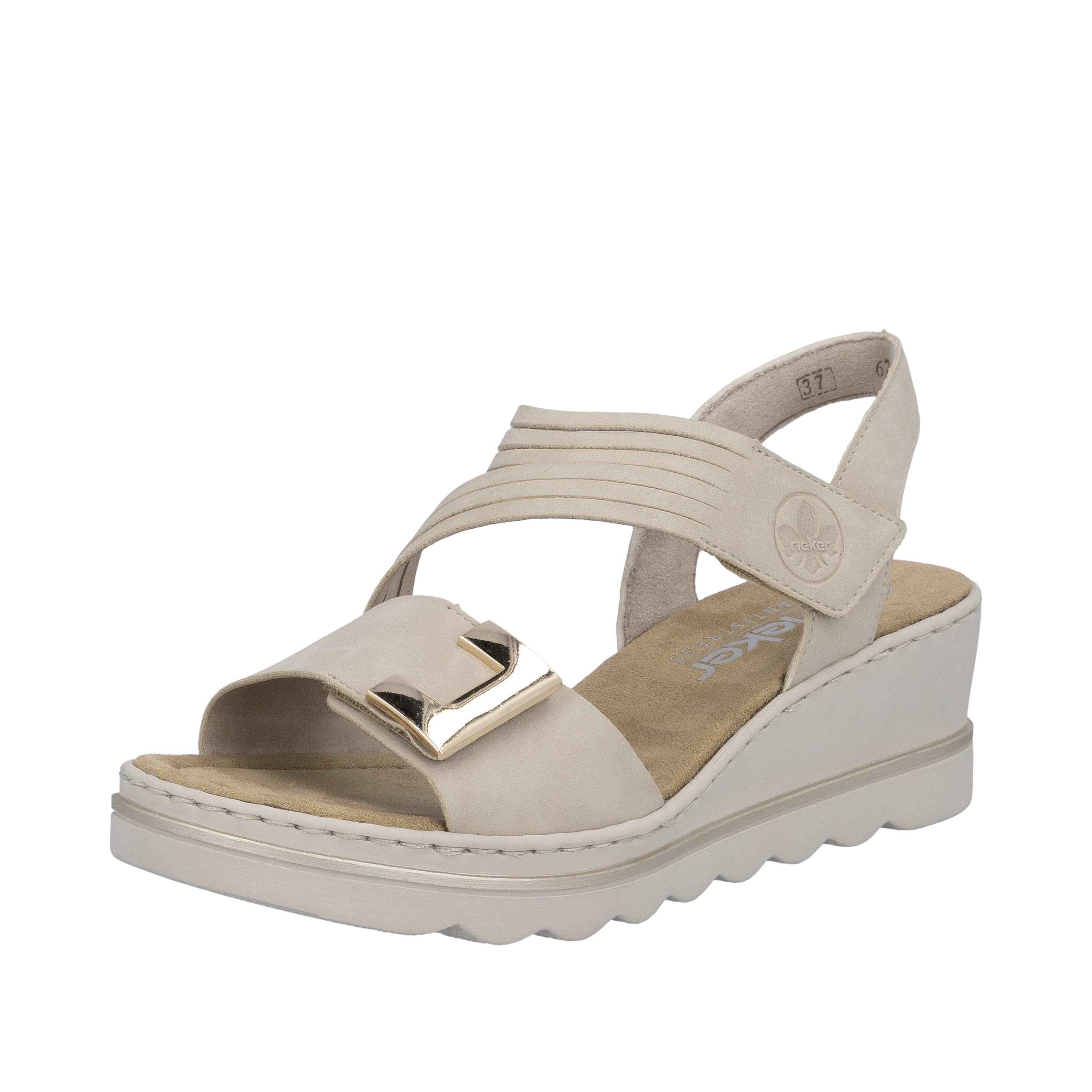 Rieker Keilsandalette Klettschuh, Sommerschuh, Urlaubsschuh mit asymmetrisc günstig online kaufen