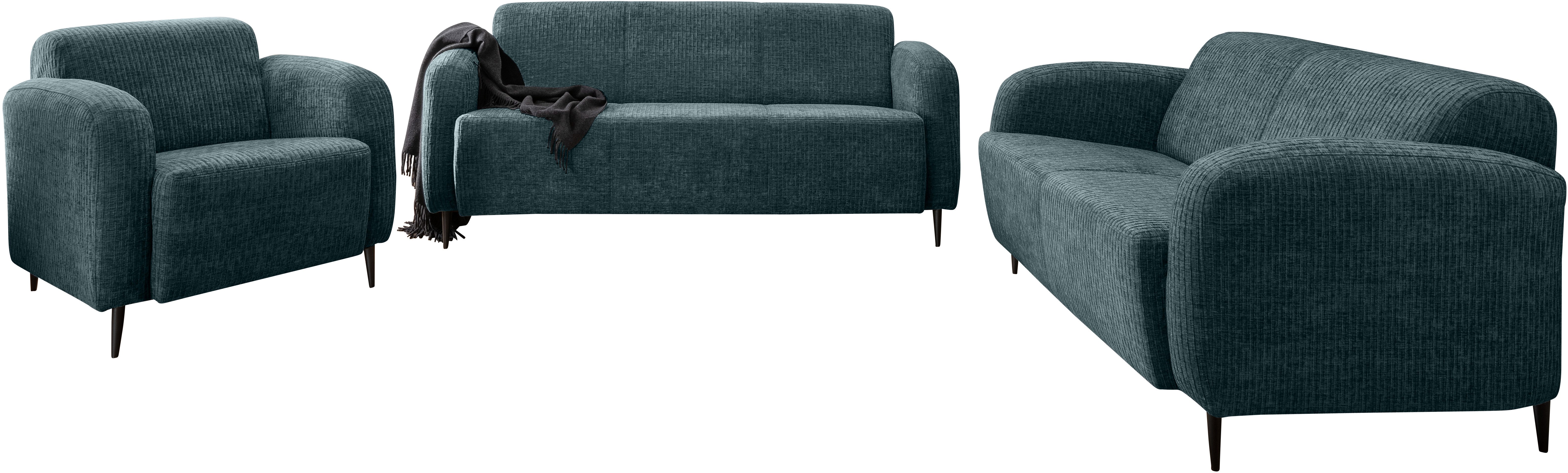 INOSIGN Polstergarnitur Marone, (Set, 3-tlg., 3-Sitzer, günstig online kaufen