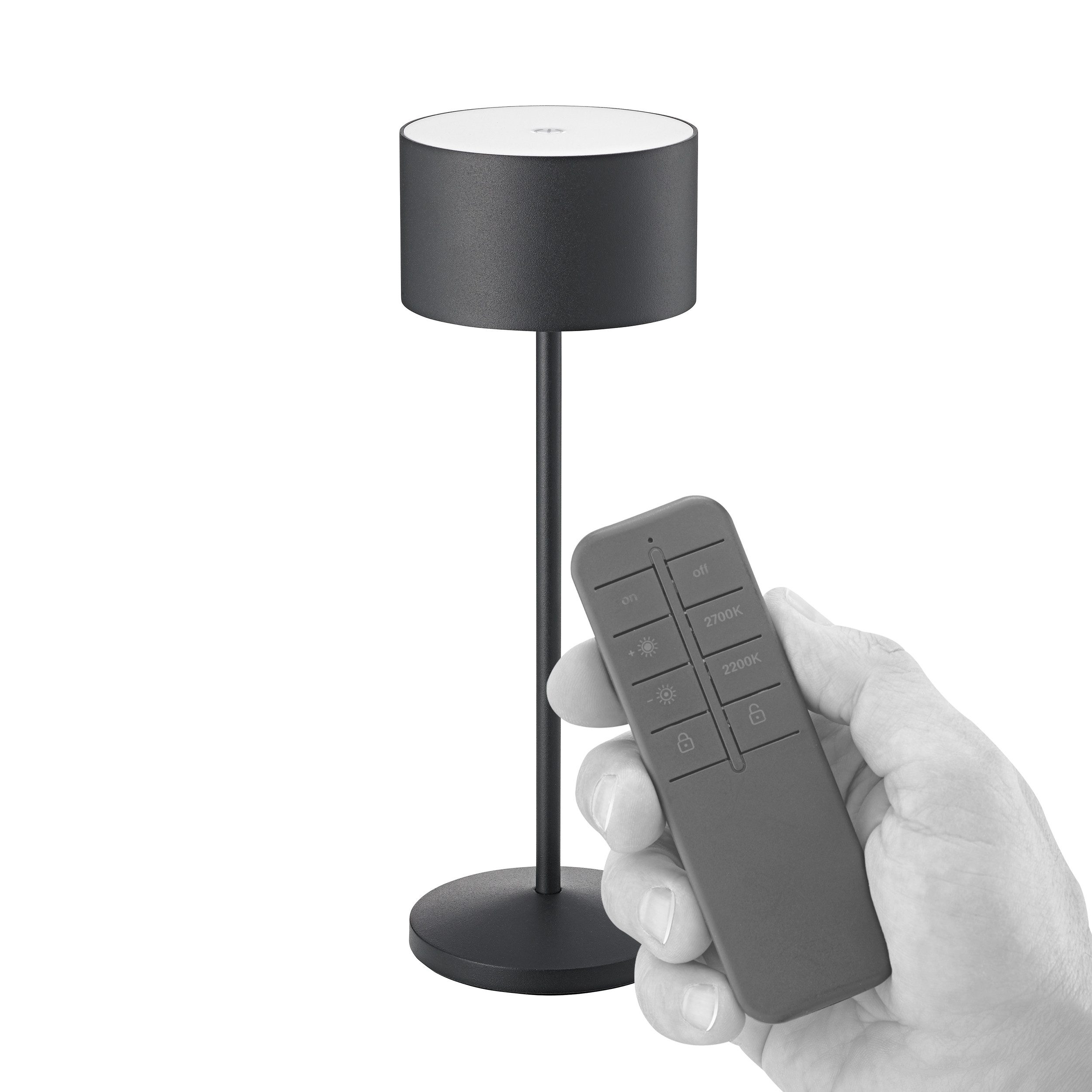 SIGOR LED Tischleuchte, Touch /Remote, LED fest integriert, Warmweiß