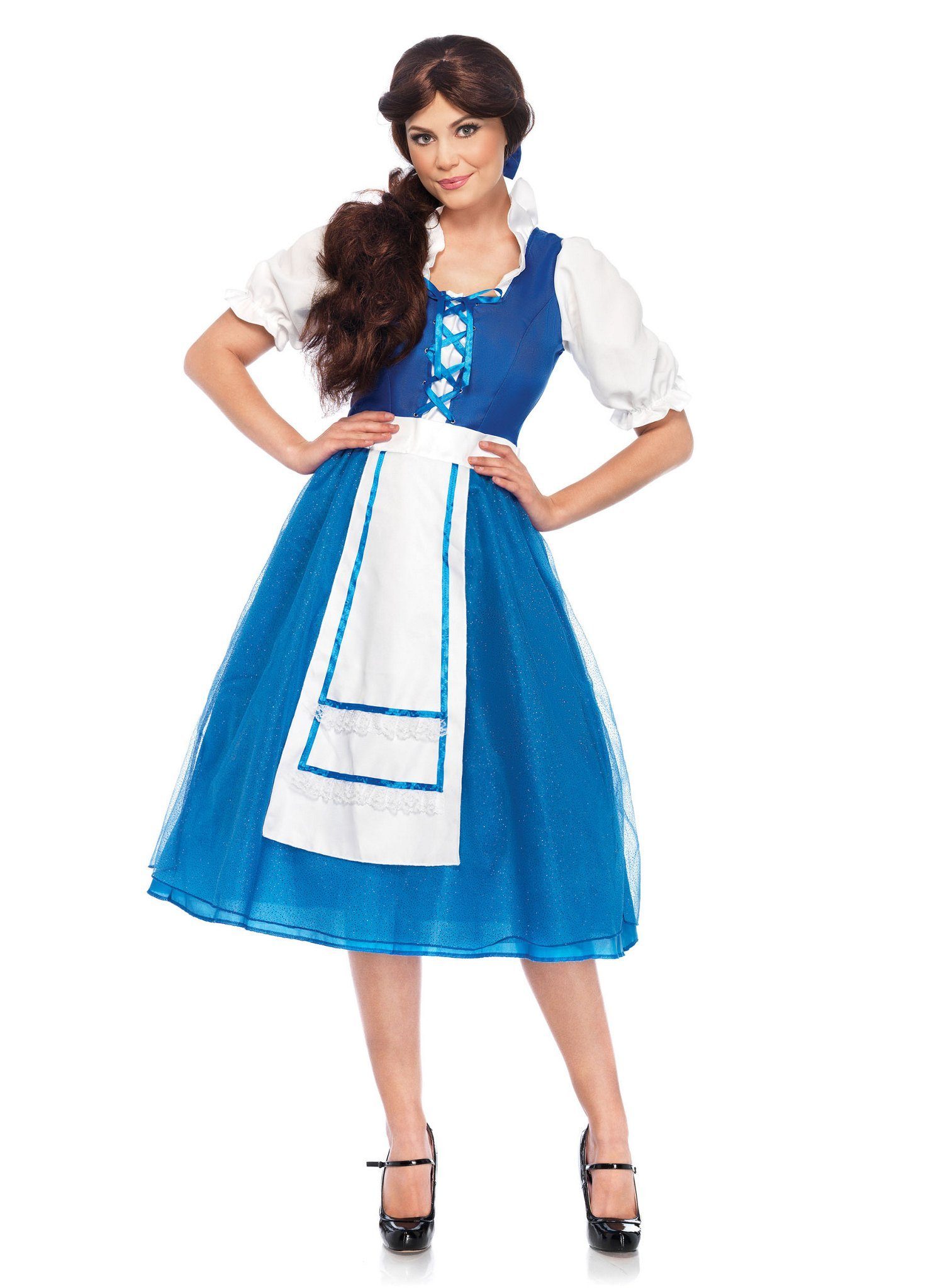 Leg Avenue Kostüm Belle Maid Kostüm, Wunderschönes Magd Kleid im Stil von 'Die Schöne und das Biest'