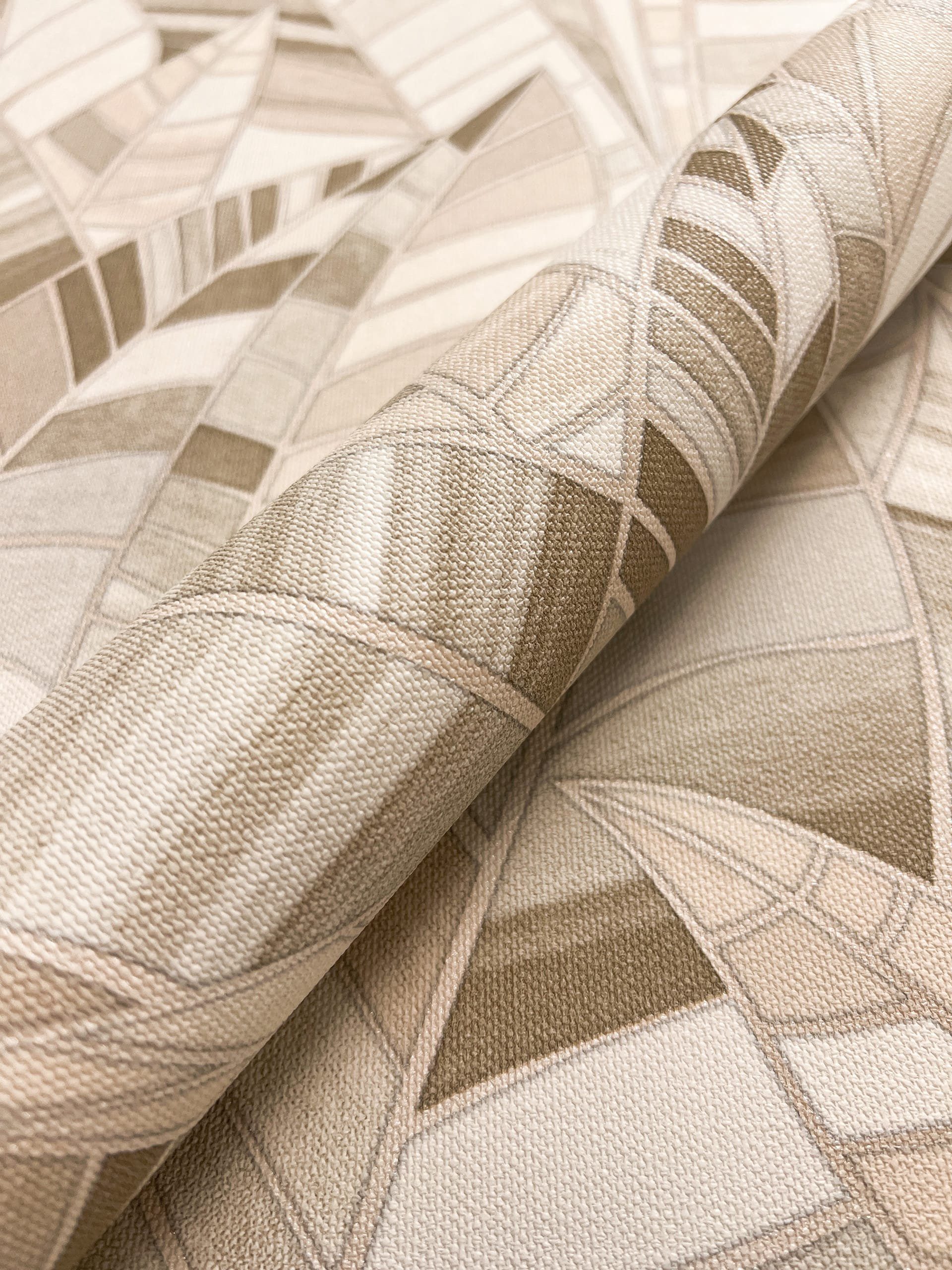 Newroom Vliestapete, Beige Tapete Modern Blätter günstig online kaufen