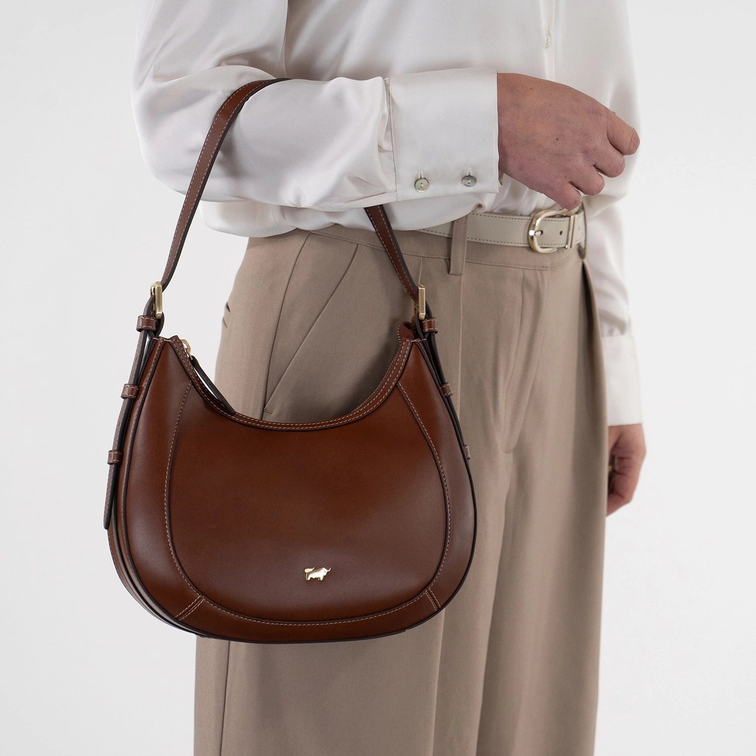 Braun Büffel Handtasche ALICE Hobo Bag S braun