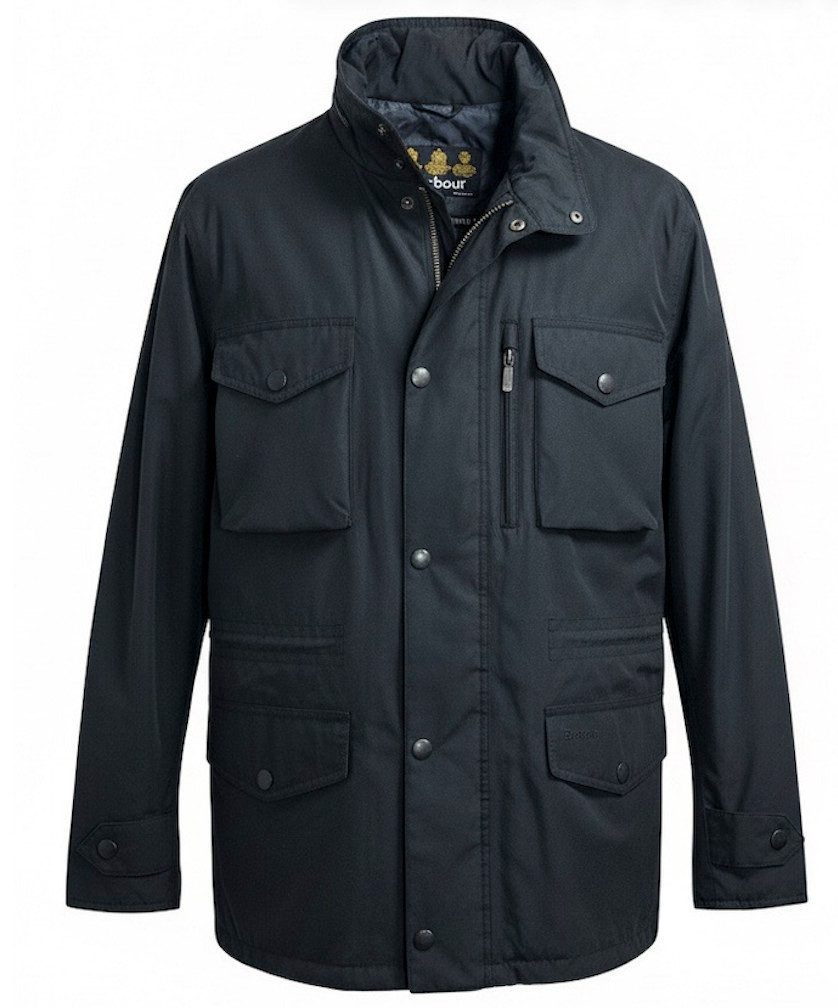 Barbour Outdoorjacke BARBOUR Sapper Herrenjacke Navy