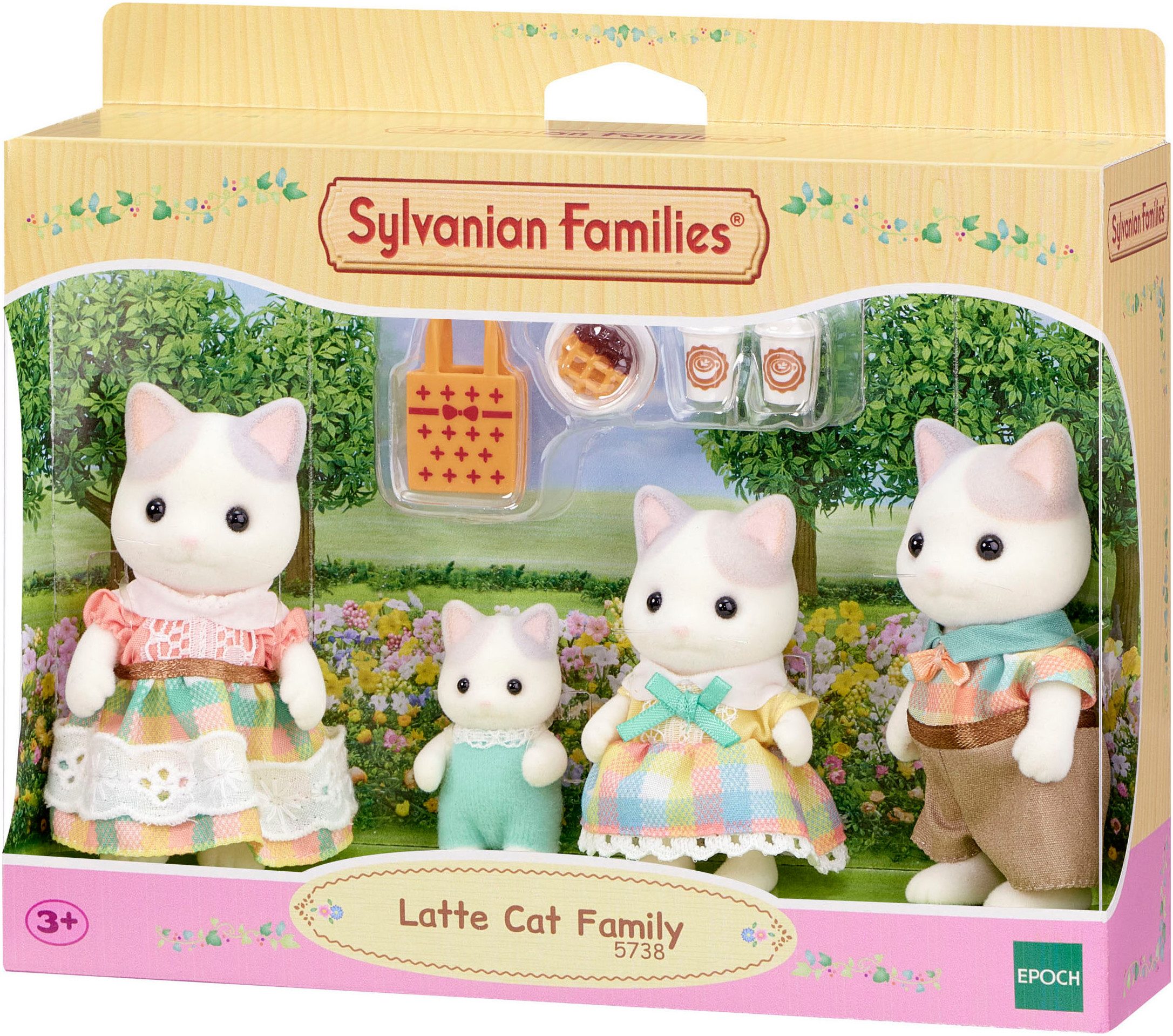 Sylvanian Families Spielfigur Milchkatzen Familie (5738)