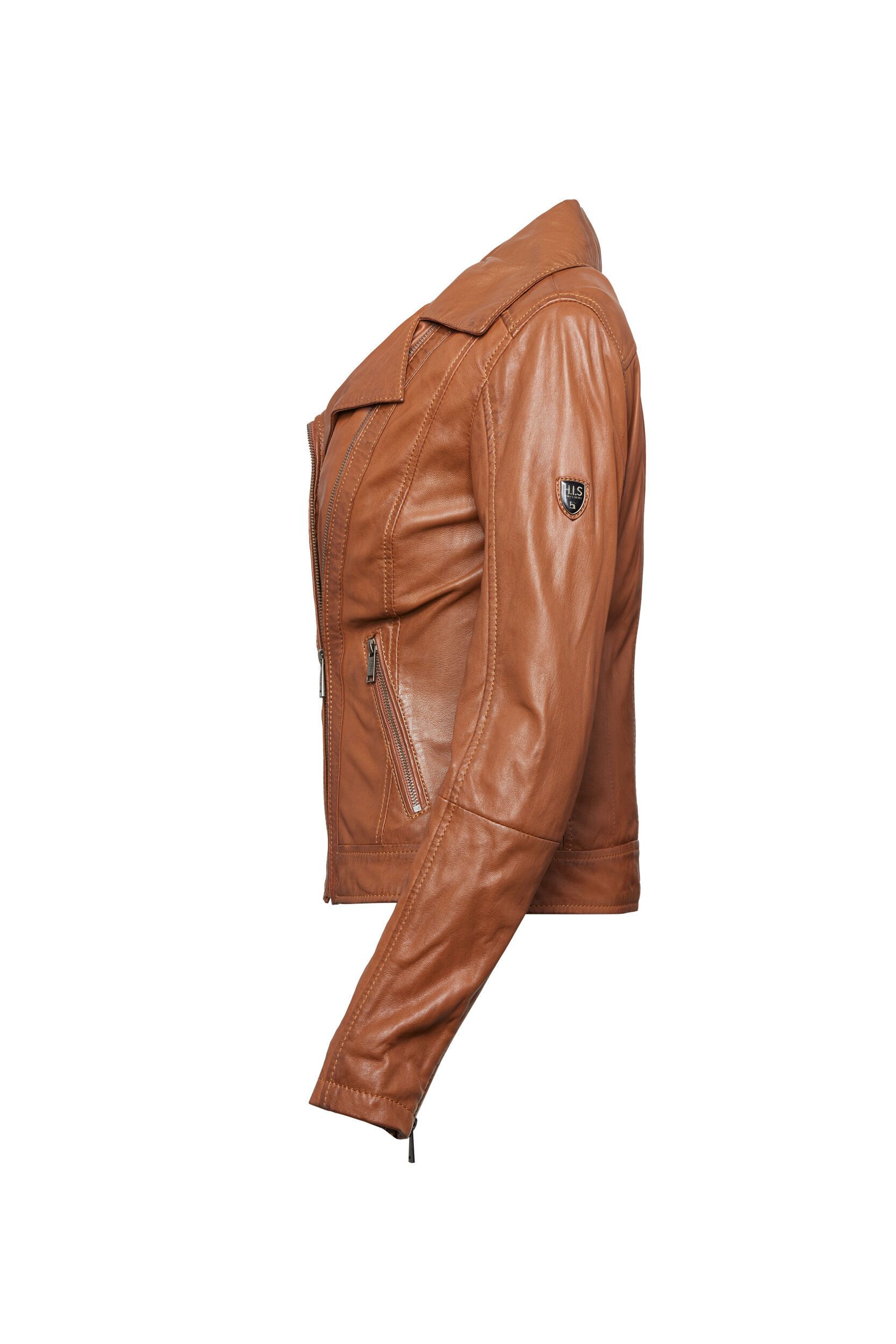 H.I.S Lederjacke (1-St) im Biker-Stil