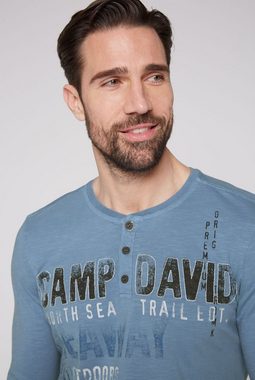 CAMP DAVID Henleyshirt aus Baumwolle