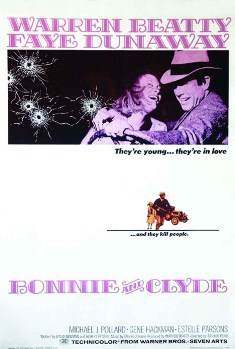 Close Up Poster Bonnie and Clyde Poster 68,5 x 101,5 cm
