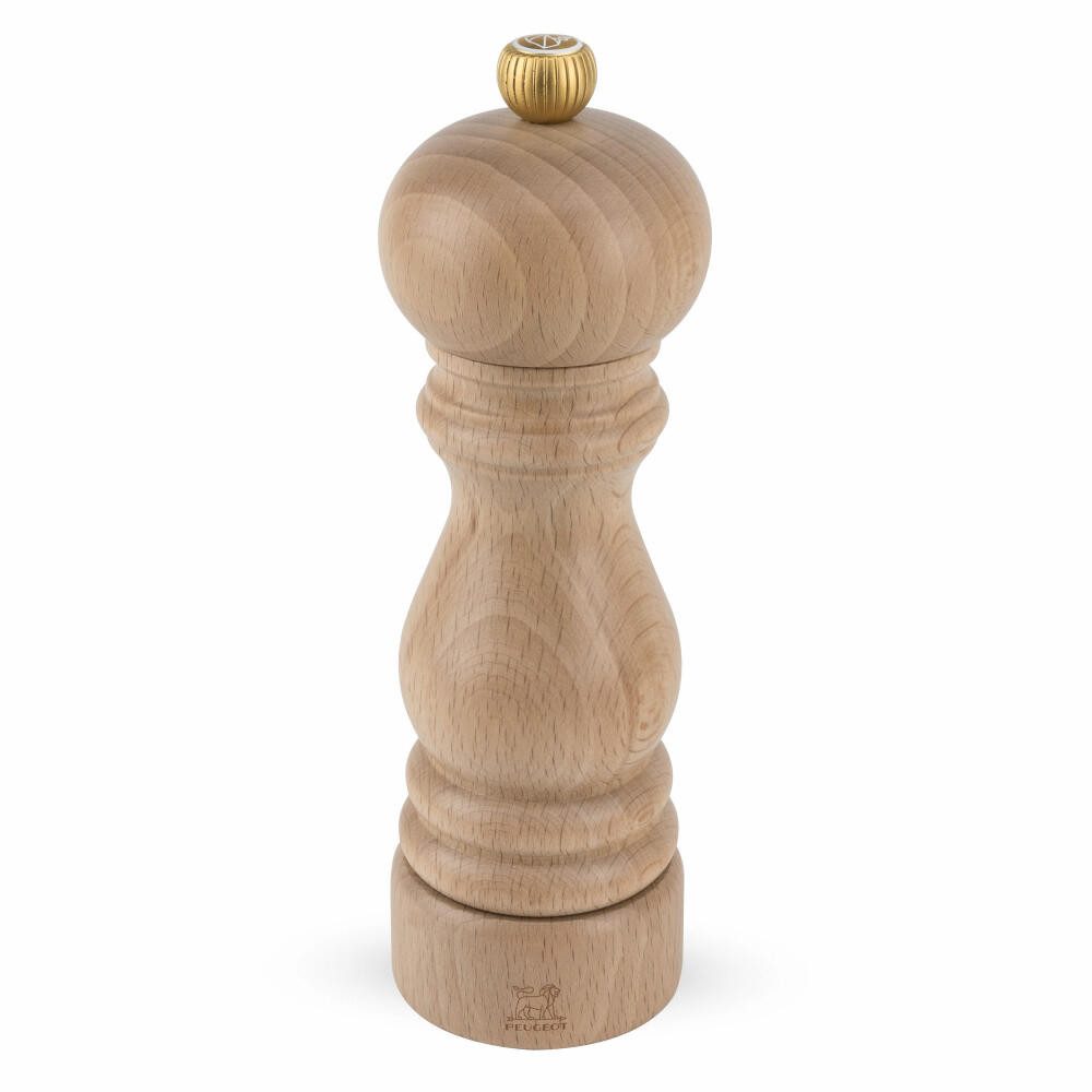 PEUGEOT Salzmühle PARIS 18cm Buchenholz Natur Edelstahlmahlwerk Gewürzmühle Manuell Manuell