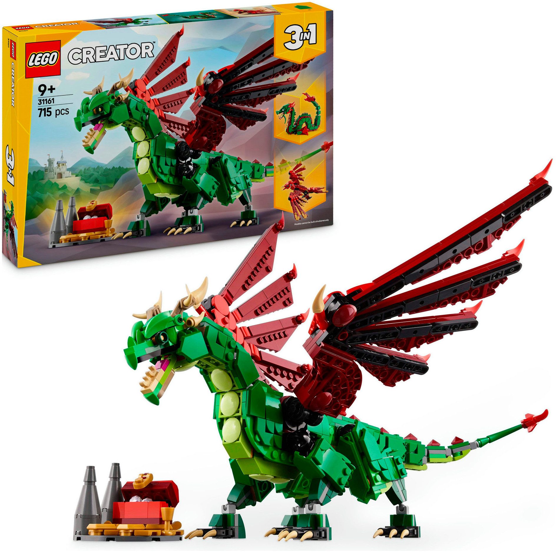 LEGO® Grüner Drache (31161), LEGO Creator Konstruktionsspielsteine, (715 St günstig online kaufen