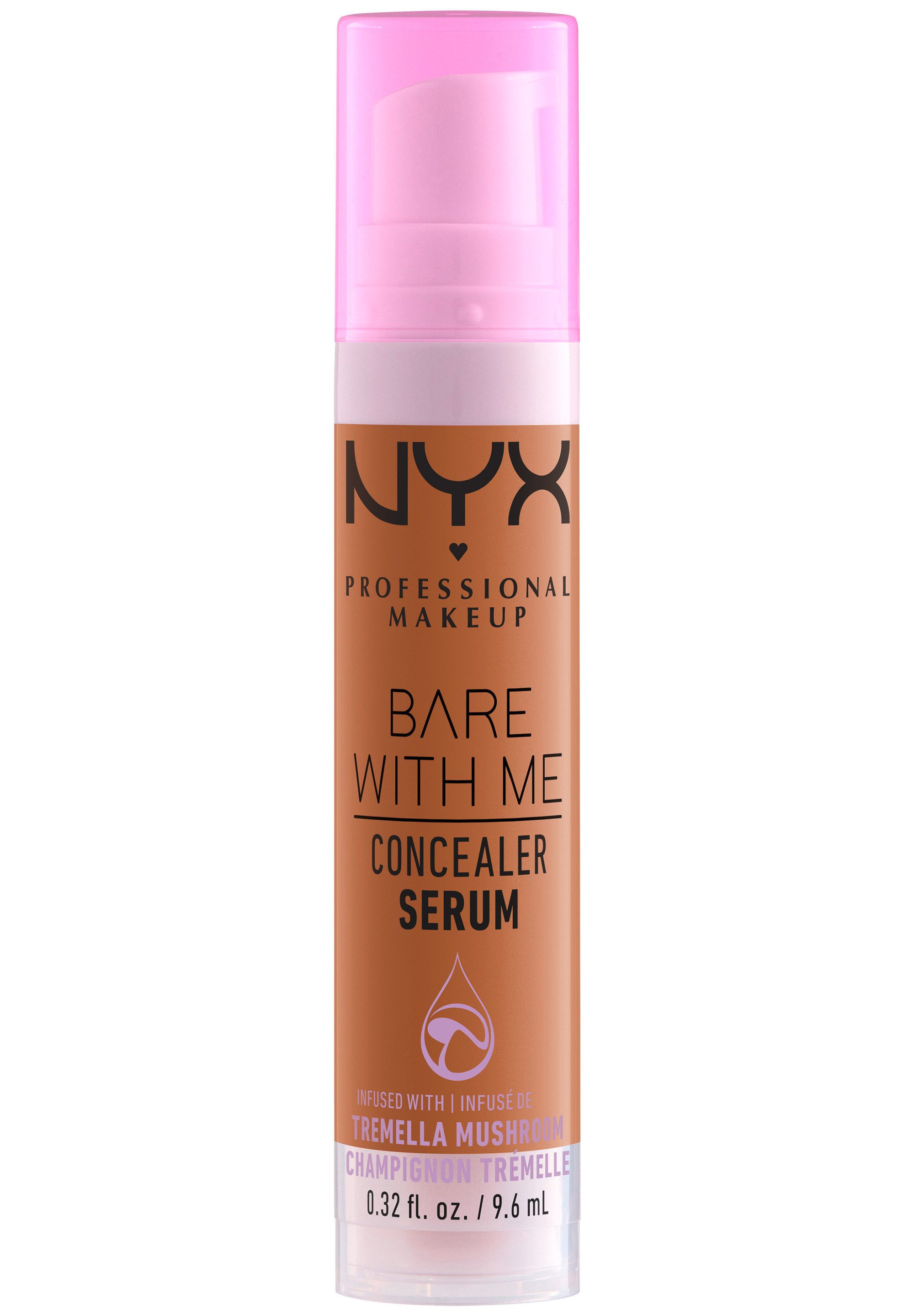 NYX PROFESSIONAL MAKEUP Concealer BARE WITH ME CONALER SERUM, mittlere Deckkraft, kaschiert, rote oder entzündete Hautstellen