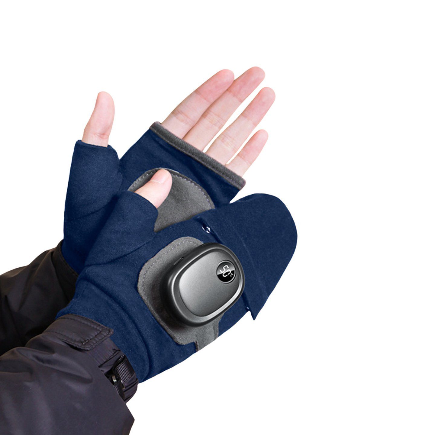 carefully selected Reithandschuhe Warme, wasserdichte, beheizte Handschuhe mit einstellbarer Temperatur Blau