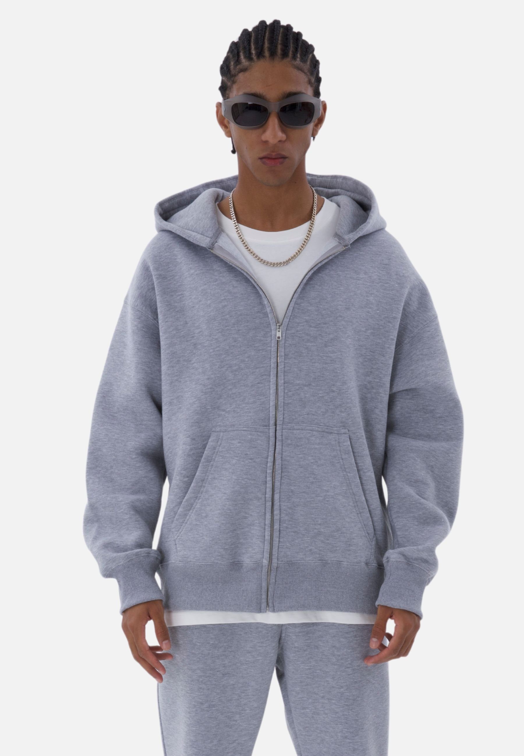 COFI Casuals Sweatjacke Basic Oversized Zip-Hoodie, günstig online kaufen