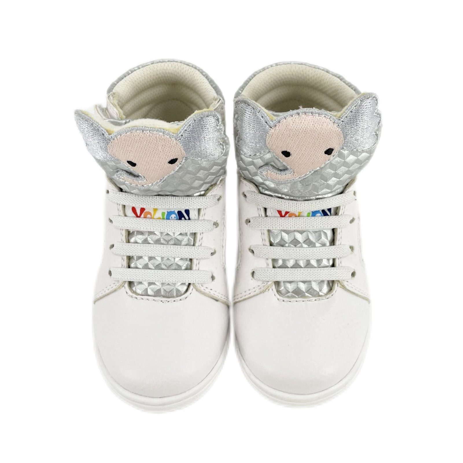 Yalion Yalion Kinder High-Top Sneaker mit Klett & Schnürung Klettschuh