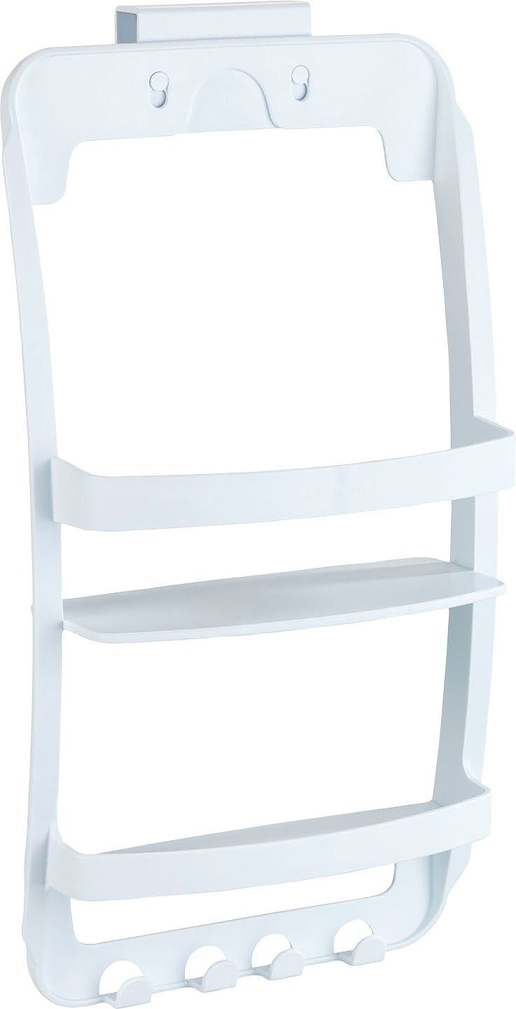 WENKO Duschregal Universal, 2 Ablagen, 4 Haken