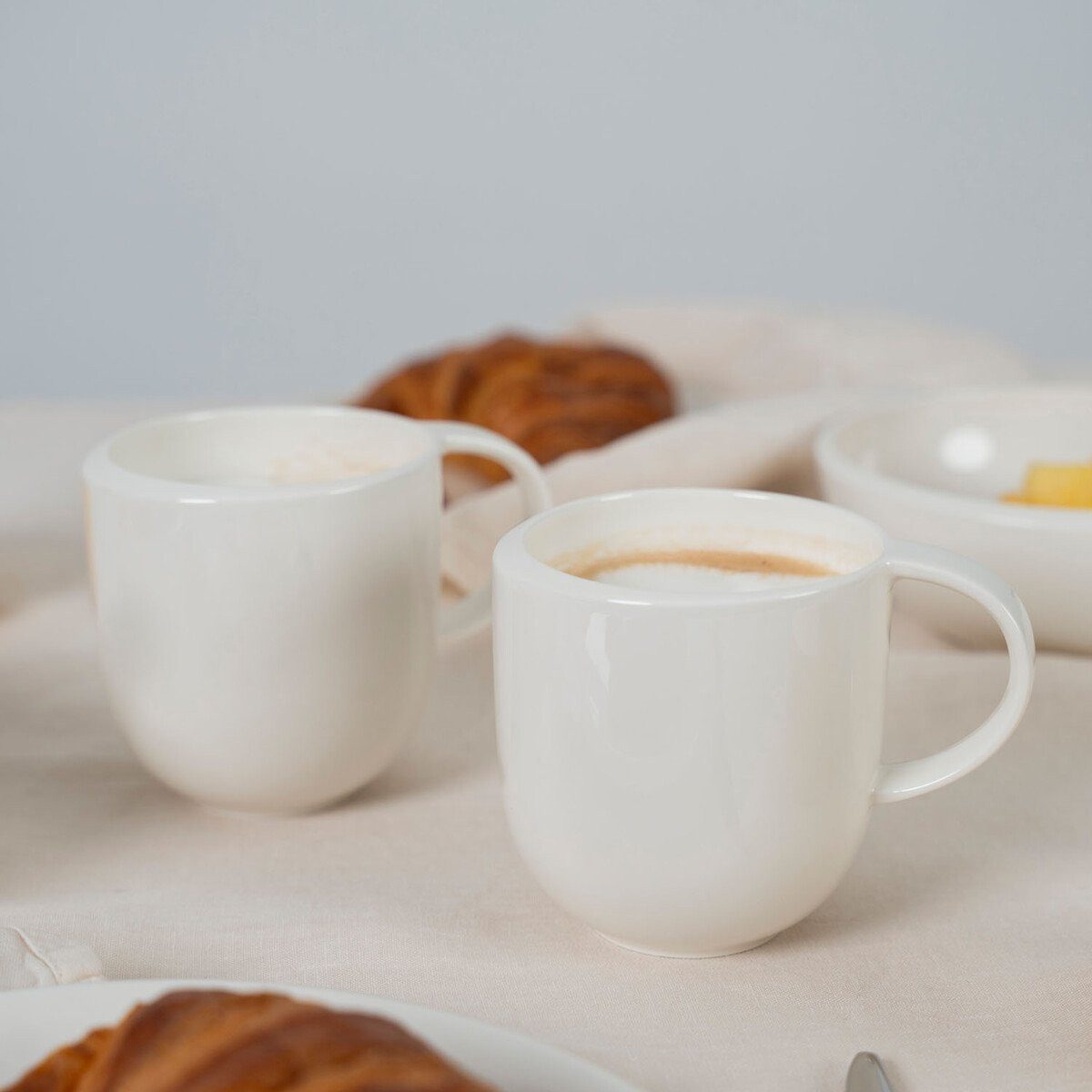 Villeroy & Boch Becher Becher mit Henkel NewMoon weiß 6-tlg., 6-tlg.