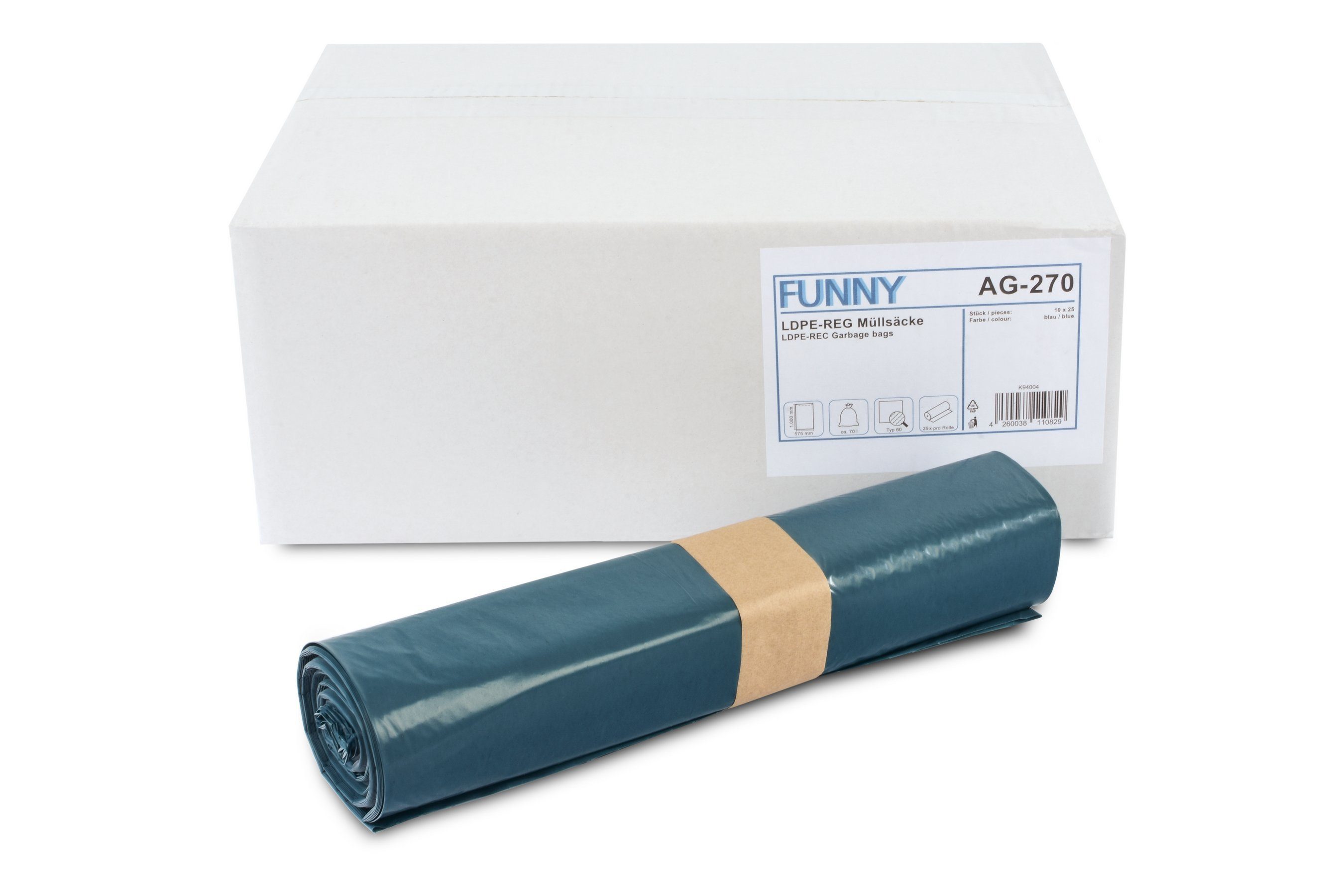Funny Müllbeutel, 30-240 Volumeninhalt, Zubehör für Gastronomie, Umzüge, Arztpraxen, Gartenabfall & Haushalt