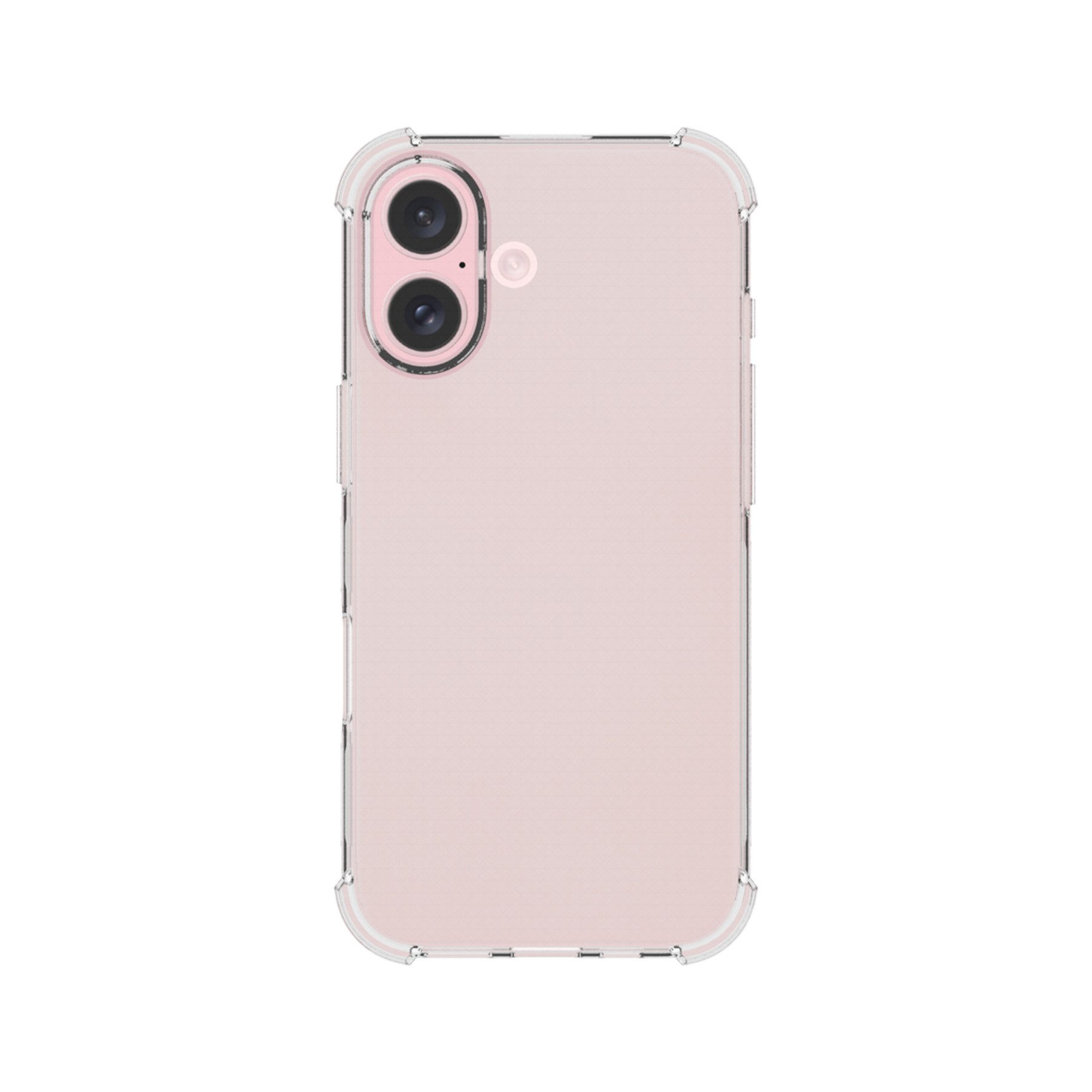 mtb more energy Smartphone-Hülle Clear Armor Case für iPhone 16, Transparente TPU Schutzhülle Case Backcover mit Anti-Shock Verstärkung
