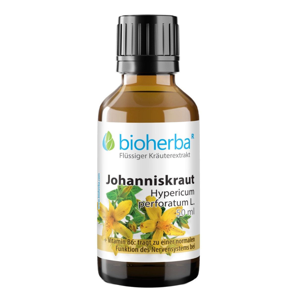 BIOHERBA R Johanniskraut Tropfen Tinktur 50 ml Nahrungsergänzungsmittel