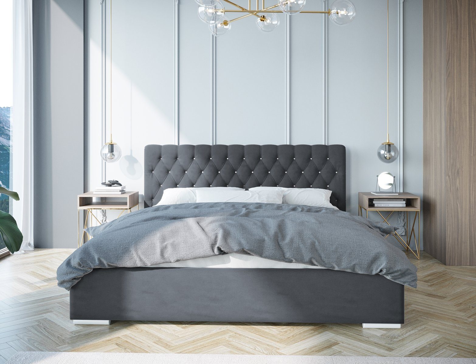 Beautysofa Boxspringbett KLAUS Die Lieferung beinhaltet die Lieferung in di günstig online kaufen