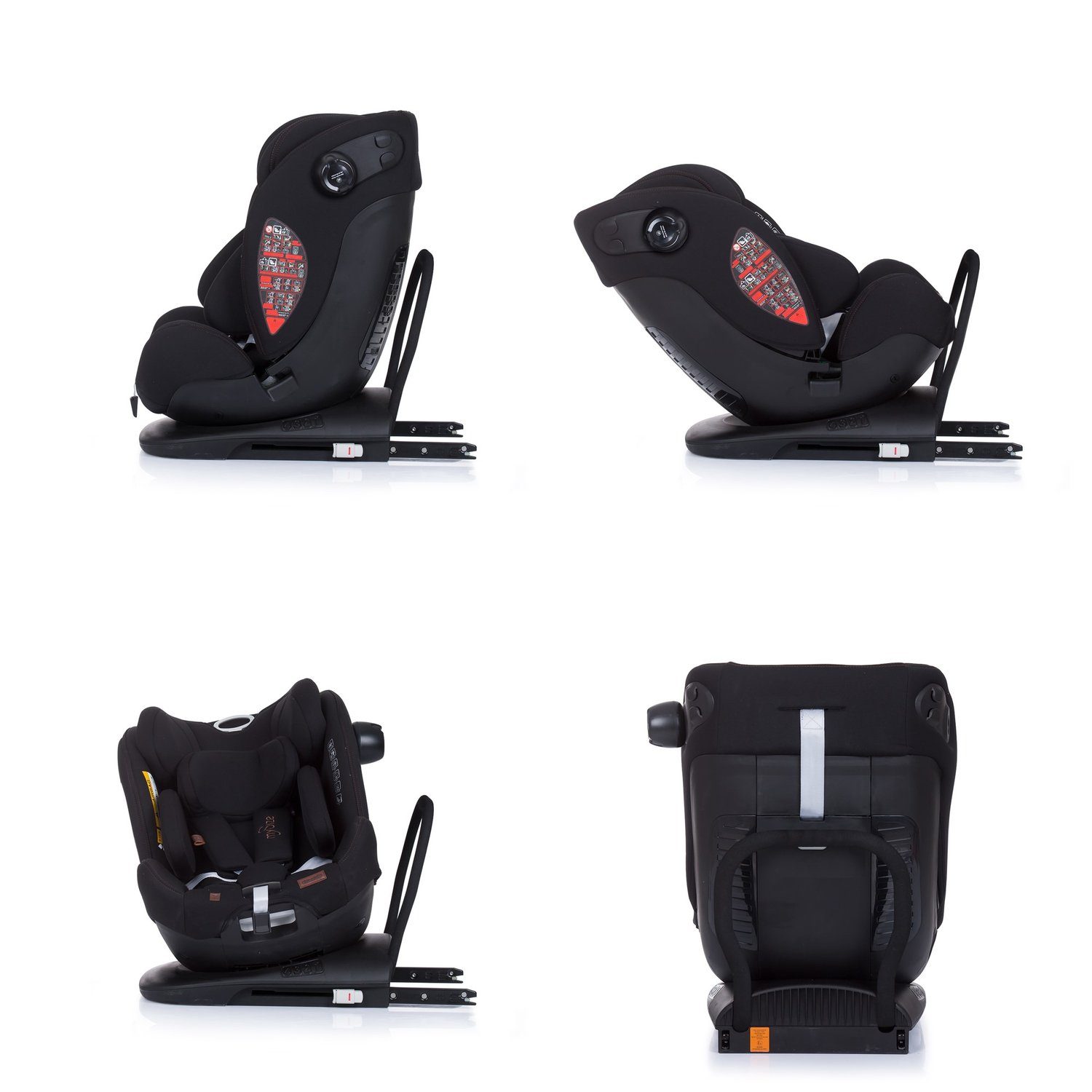 36 verstellbar Kindersitz Size, cm) bis: schwarz 150 SPS i-Size (40 My Chipolino Autokindersitz Isofix Reboard kg, -