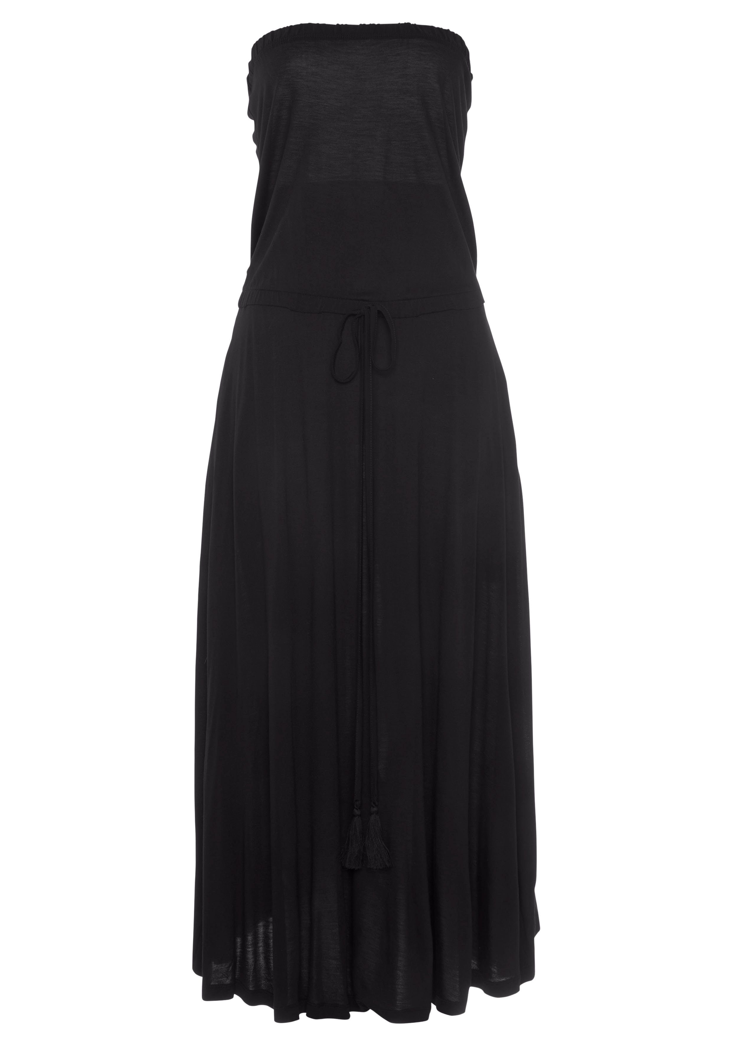 LASCANA Bandeaukleid in Midilänge, schulterfreies Sommerkleid, günstig online kaufen