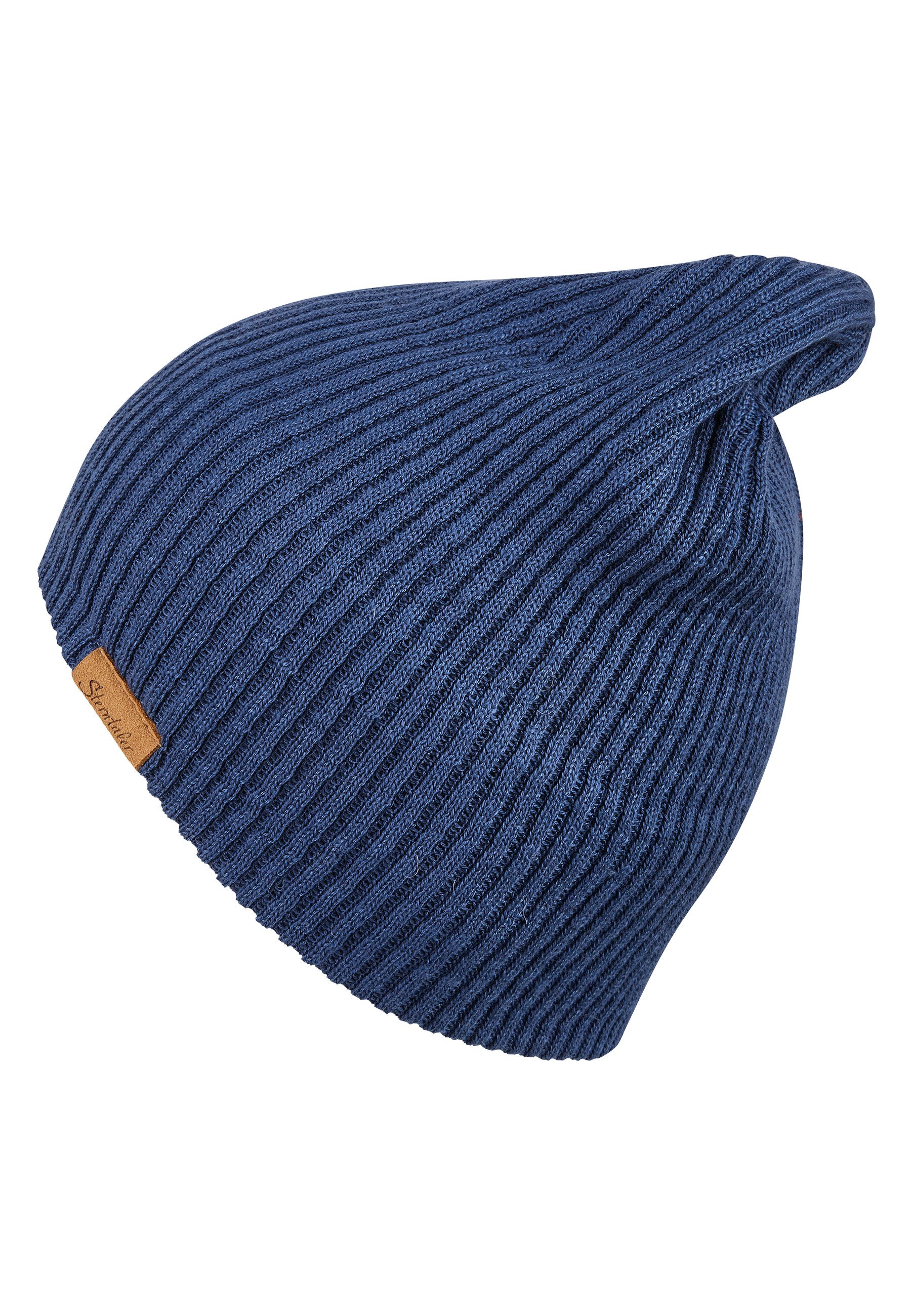 Sterntaler® Beanie gerippt (1-St) Strick-Optik, zwei Tragevarianten