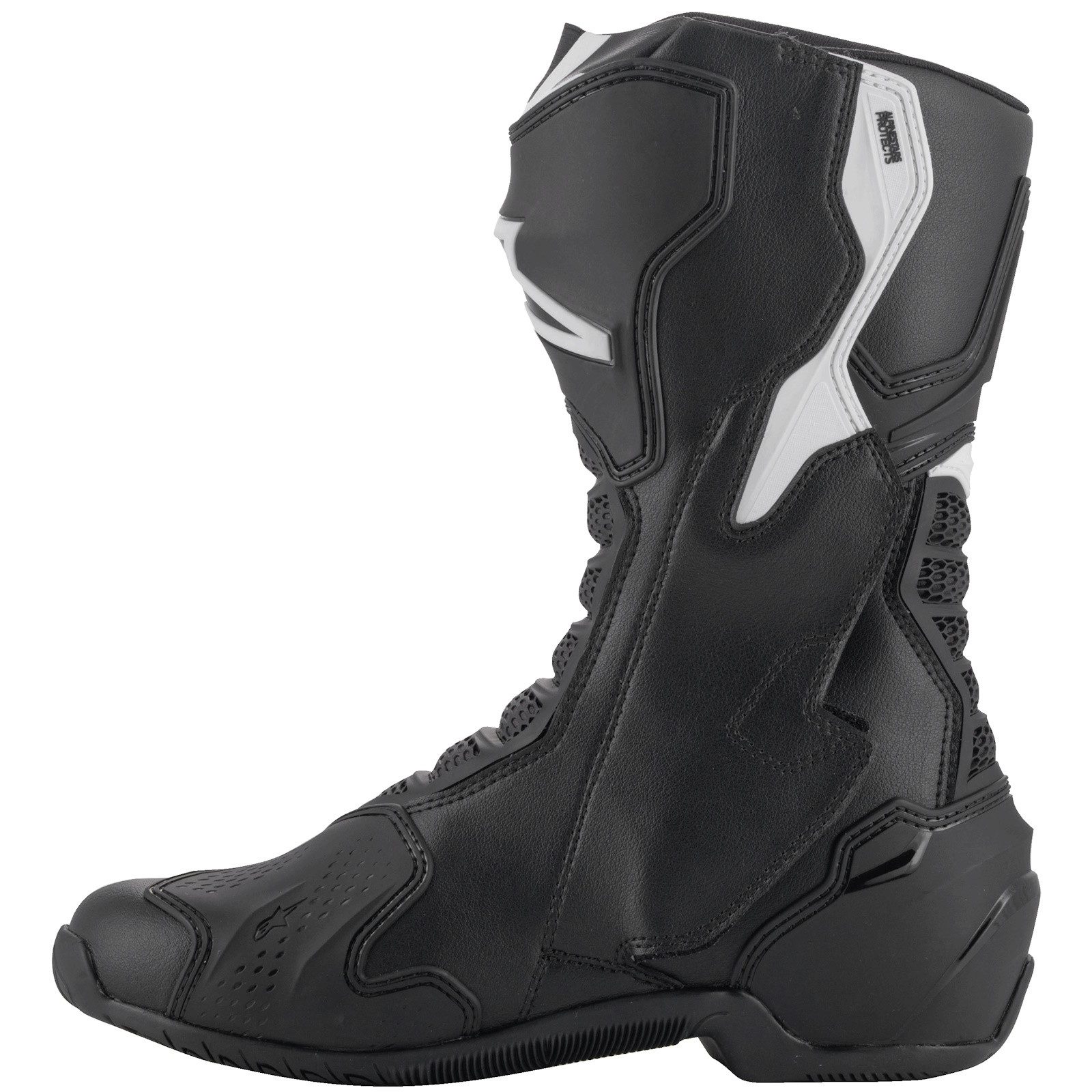 Alpinestars Alpinestars SMX-6 V3 Motorradstiefel Schwarz / Weiss Motorradstiefel (Packung, Antistatische und Öl- und Benzinfeste Sohle)