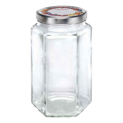 Leifheit Einmachglas »Sechskantglas 1.7 L«, Glas, (1-tlg)