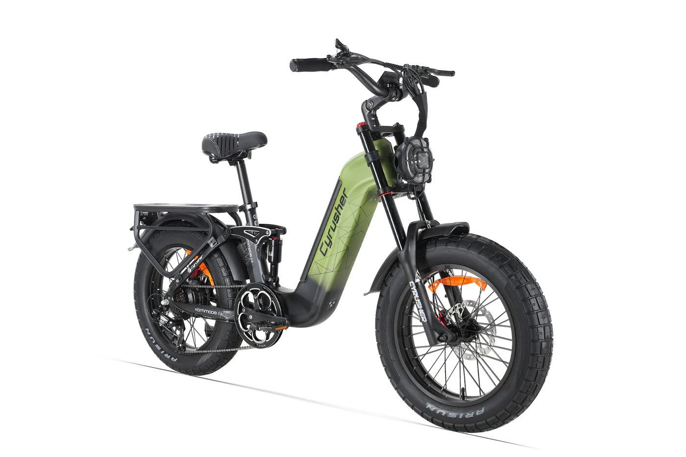 DOTMALL E-Bike Cityrad 20*4 Zoll Elektrofahrrad, 250W 48V20Ah Vollfederung, Shimano 7-Speed