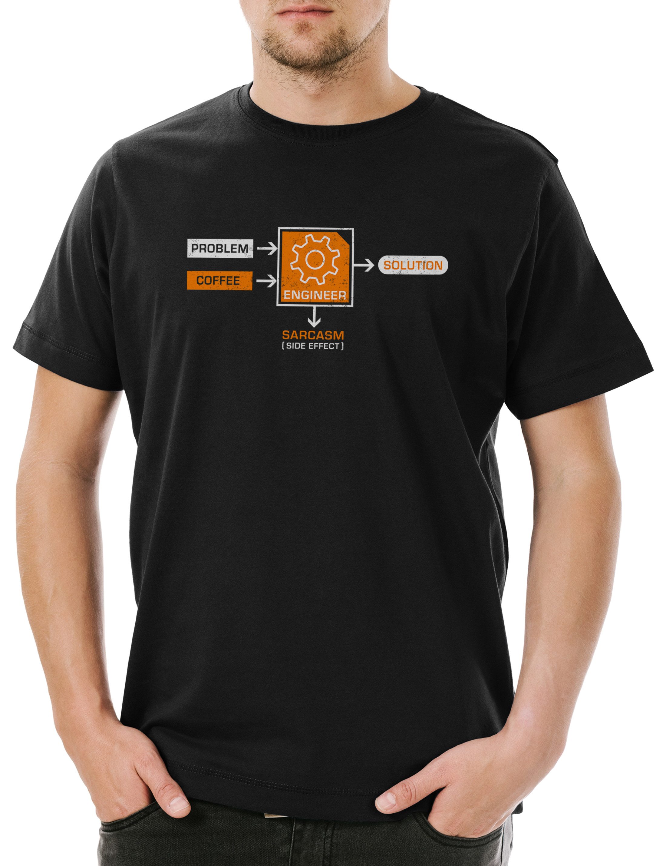 Print-Shirt Engineer Problem Solution Herren T-Shirt Ingenieur Mathe Maths
