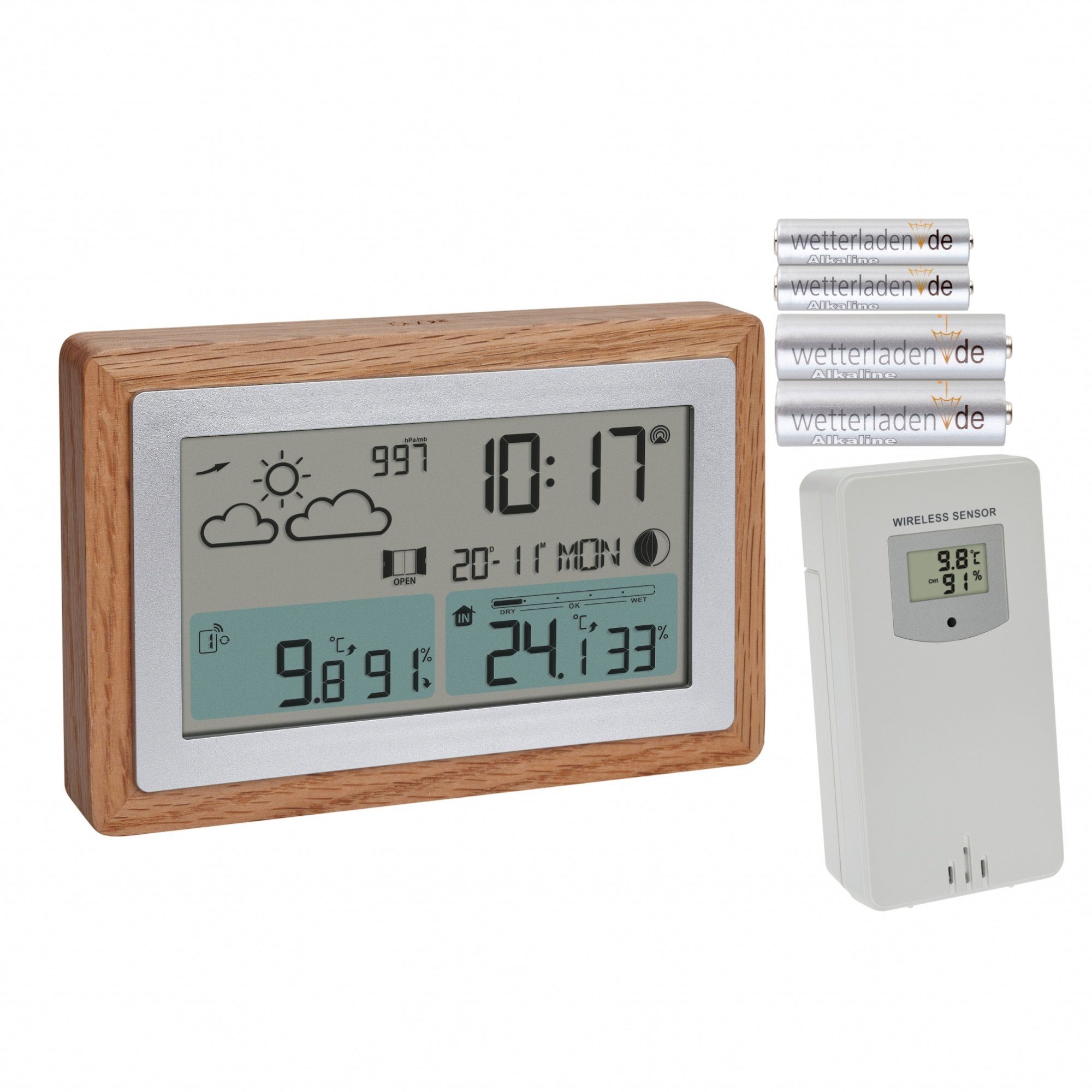 Funkwetterstation TFA 35.1167.54 digitale Wetterstation OAK mit Außensensor