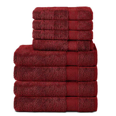 Komfortec Handtuch Set »4er Handtücher 50x100 cm und 4er Badetücher 70x140 cm« (Packung, 8-tlg), aus 100% Baumwolle, Frottee Badehandtuch & XXL Saunatuch