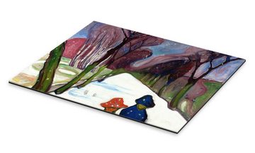 Posterlounge XXL-Wandbild Edvard Munch, Neuschnee in der Allee, Malerei