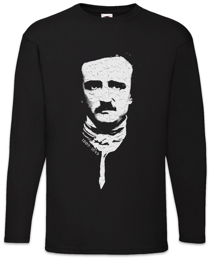 Langarmshirt Edgar Langarm T-Shirt Portrait Allan Allen Symbol Poe Raven Rabe