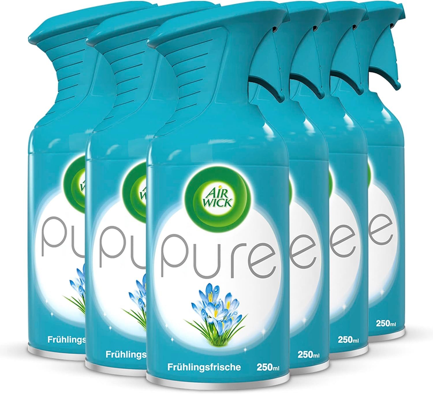 Air Wick Raumduft Premium PURE Duftspray Frühlingsfrische 6 x 250ml (Jahresvorrat, 6-St)
