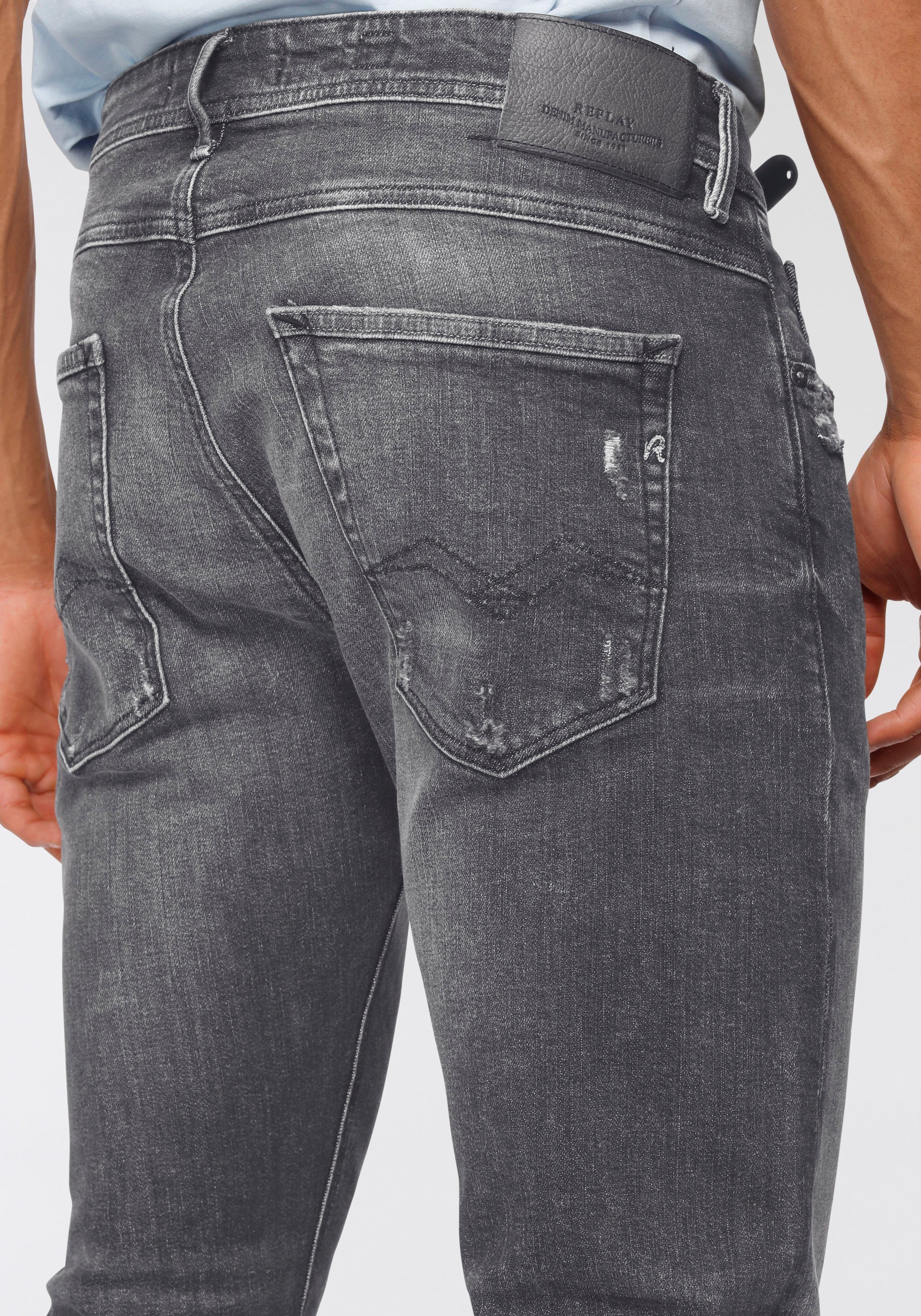 BIO HYPERFLEX Slim-fit-Jeans grey-wash ANBASS Replay