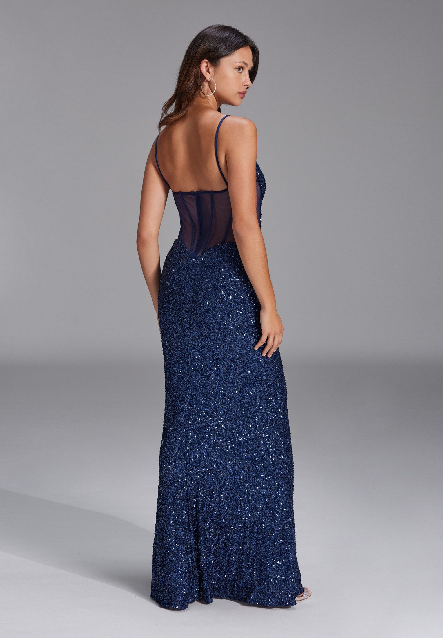 Hey Kyla Abendkleid - Slipdress mit transparenter Rückenpartie Figurbetonte Passform – Bild 4 von 5