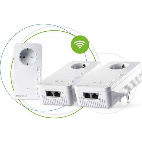 DEVOLO Magic 2 WiFi ac Next Multiroomkit (2400Mbit, 5x LAN, Mesh) Netzwerk-Adapter zu RJ-45 (Ethernet)