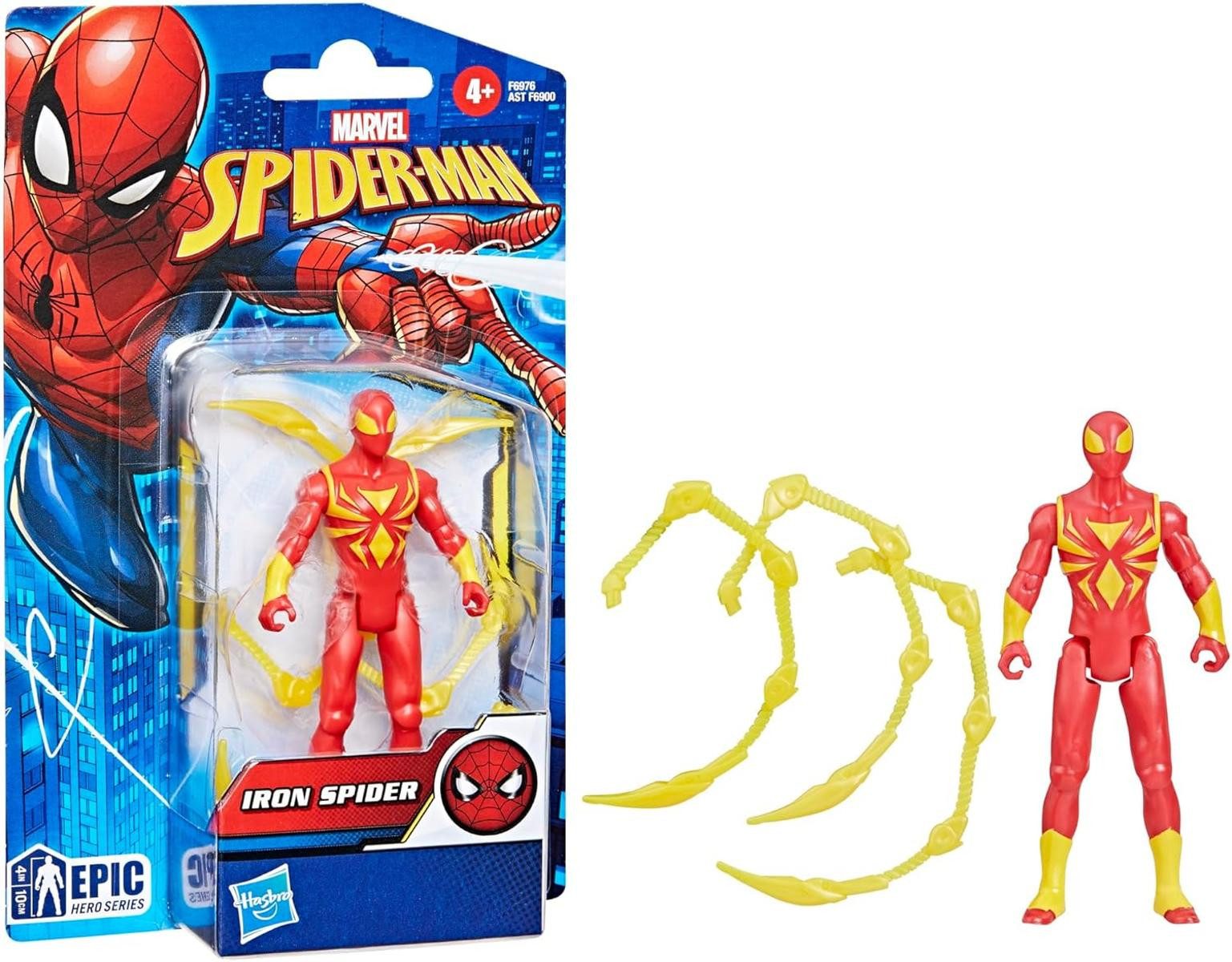 Actionfigur Marvel Spider-Man Epic Hero Series 10 cm Spider Action-Figur Rot Gold
