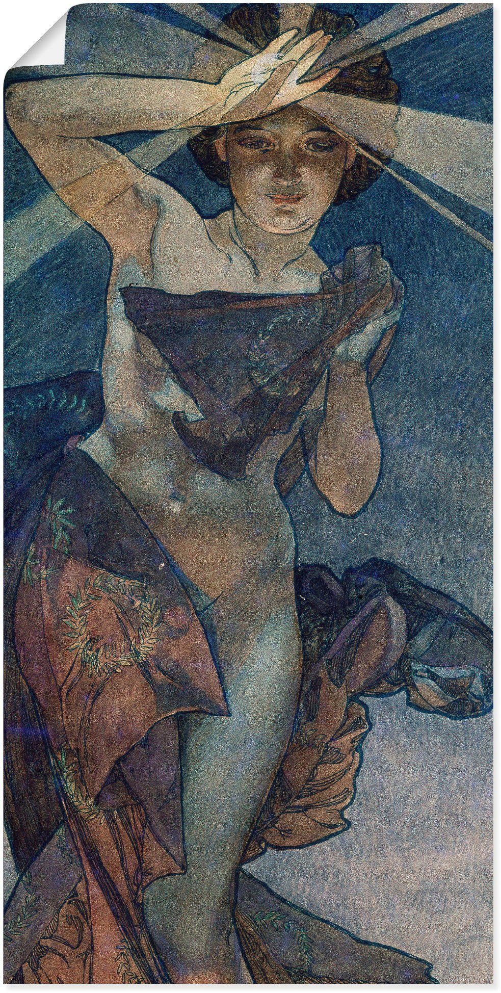 Wandaufkleber als Wandbild Artland oder Alubild, (1 Größen Der Leinwandbild, in Frau Morgenstern Sterne St), Poster 1902, versch.