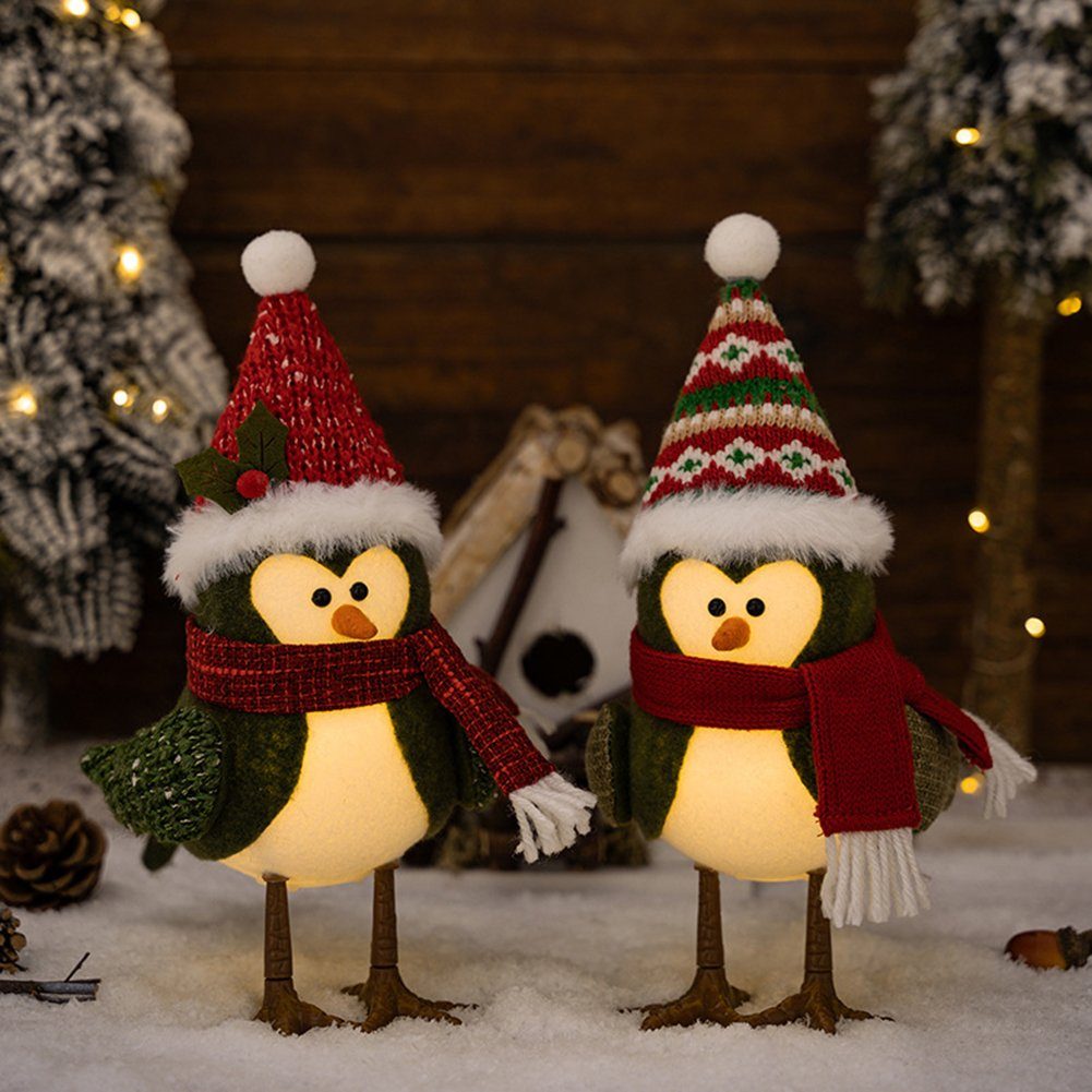 Cartoon-Weihnachtsvögel-Dekoration Personalisierte red Mit Christbaumschmuck bird Blusmart Licht, hat