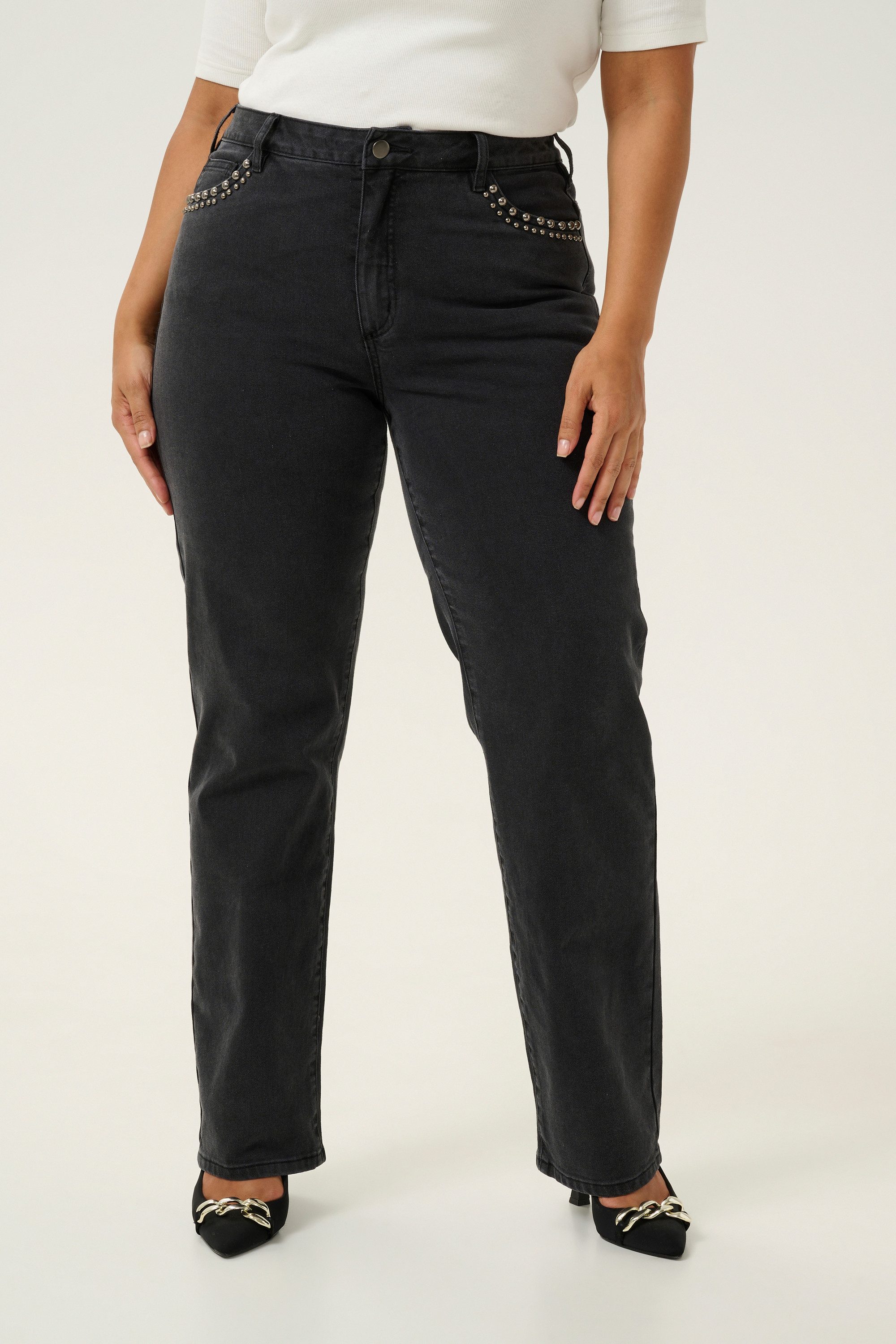 KAFFE Curve Regular-fit-Jeans Jeans KCloula Große Größen