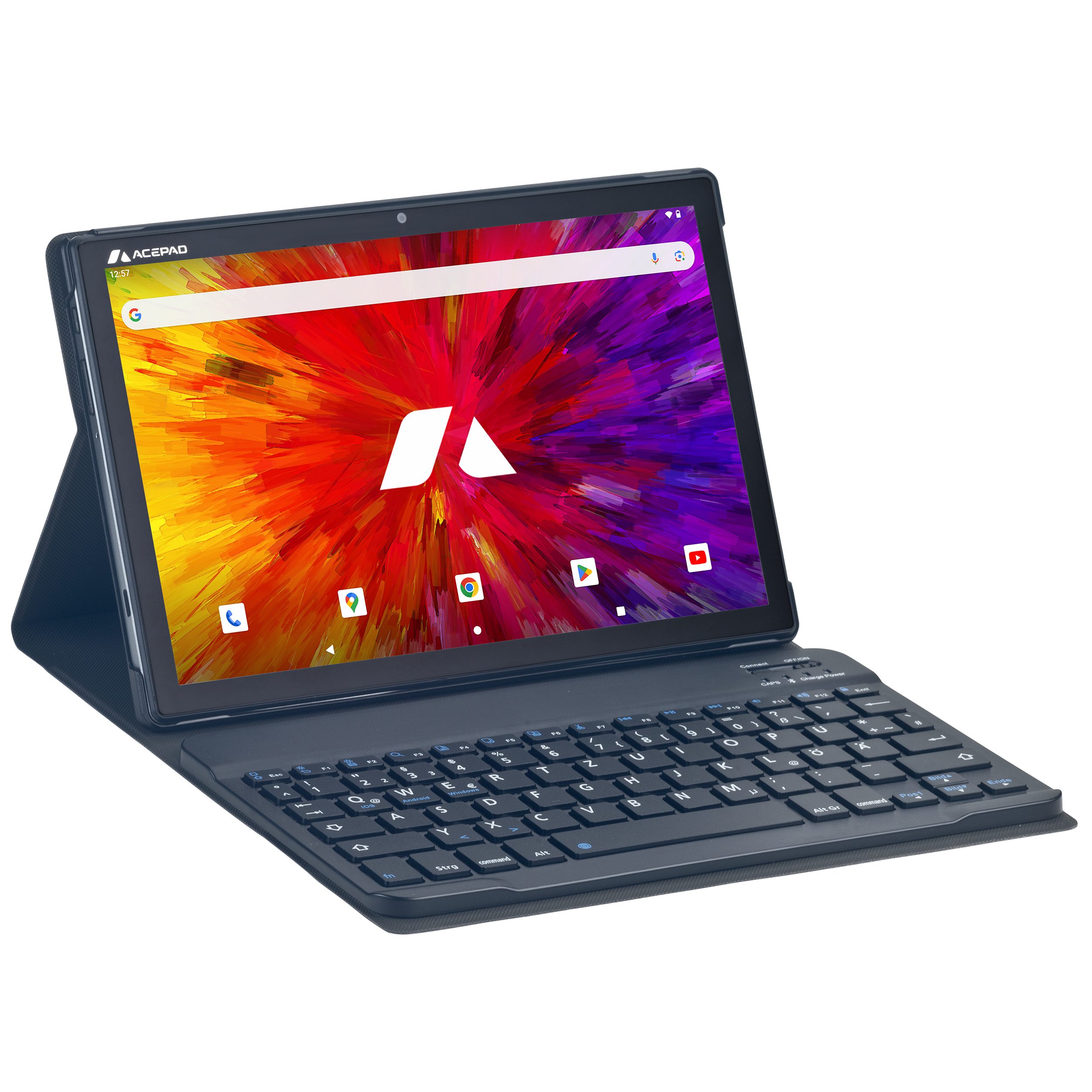 Acepad A131T Tablet mit Tastatur, LTE+WLAN, Performance T616 Prozessor Tablet (10,1", 128 GB, Android, 4G (LTE), Octa-Core, 10", WiFi, mit Bluetooth-Tastatur "FIX)