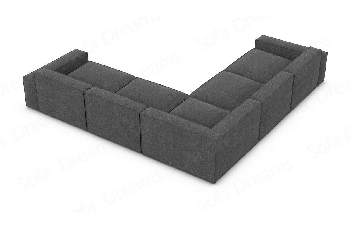 Formenta schwarzgrau97 Sofa, Sofa Form Loungesofa L Dreams Stoff Struktursofa Polsterecksofa Stoffsofa Ecksofa