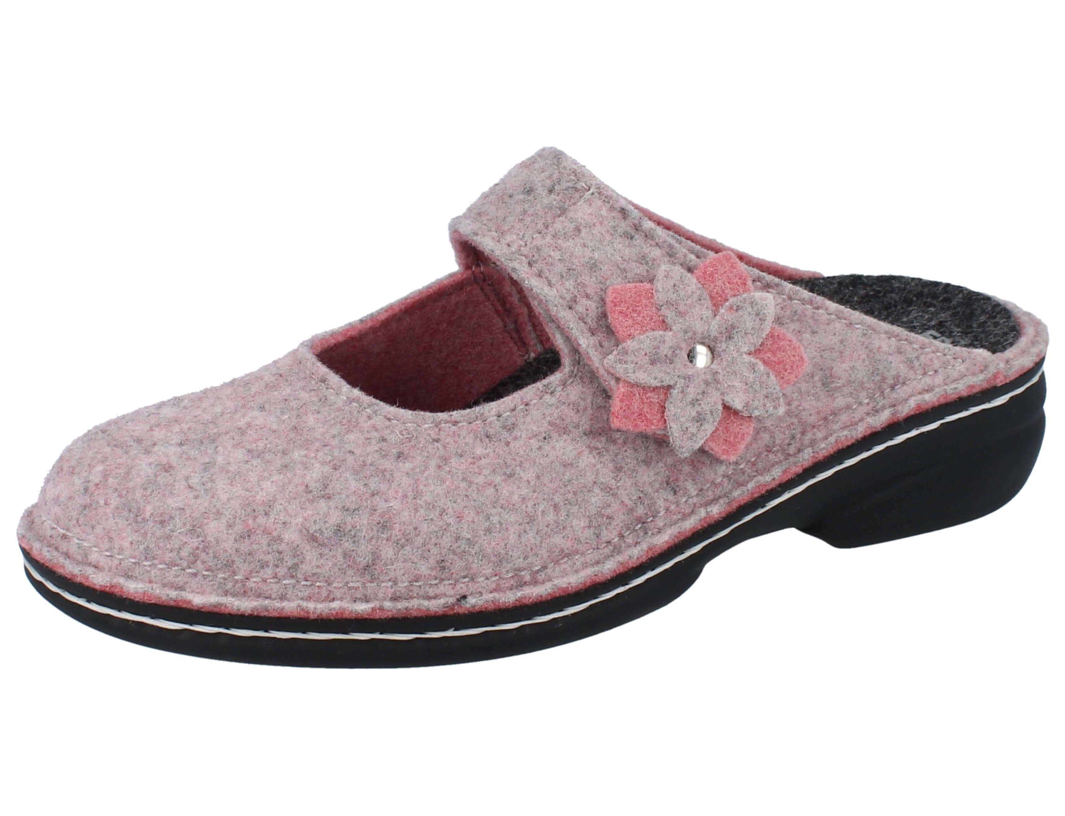 FINN COMFORT Arlberg Damen Hausschuhe rosa Filz - Größe: 38 Clog